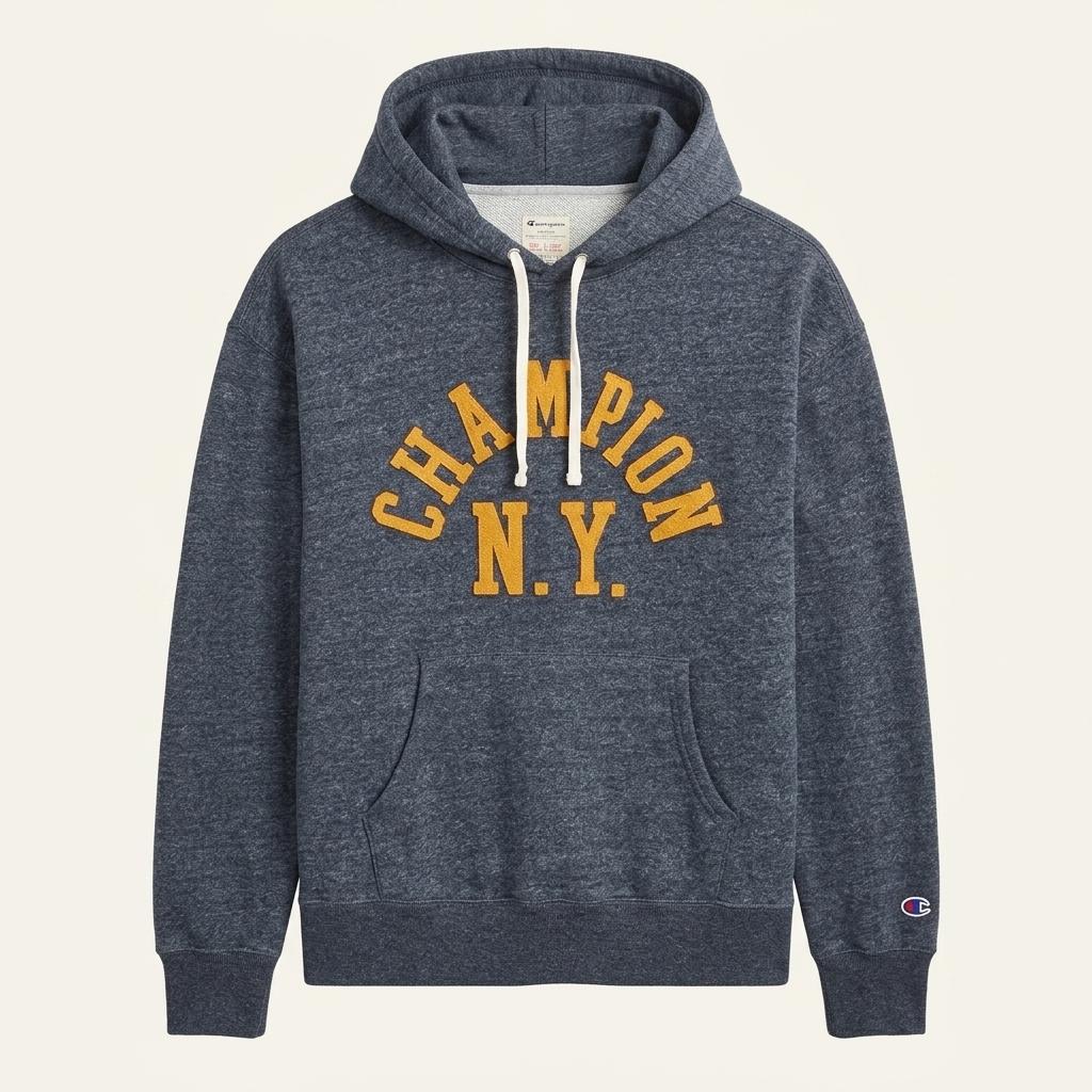 Champion 블루 후드 스웨트셔츠 XL 1