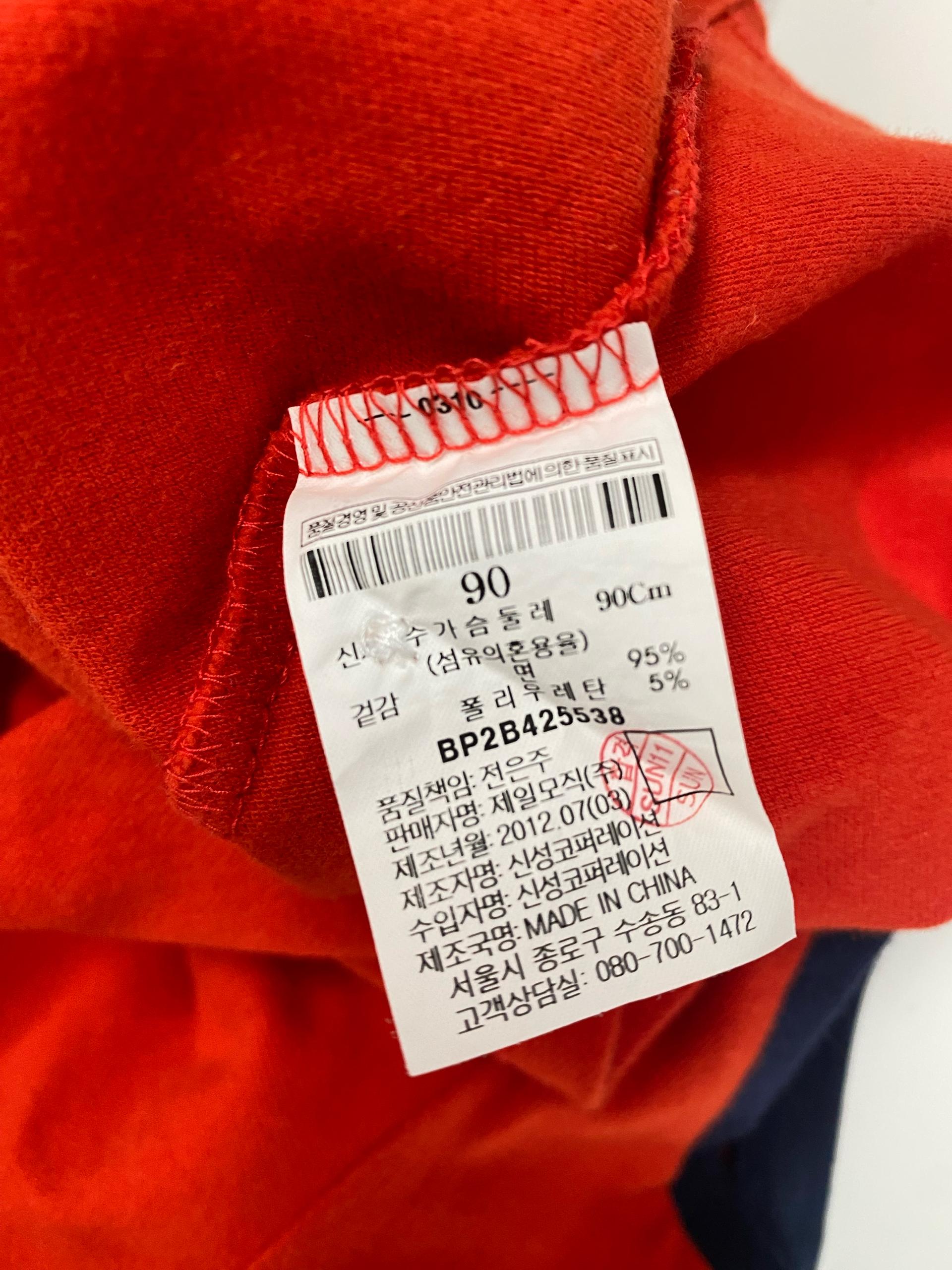 빈폴 레드 반팔 카라티셔츠 9