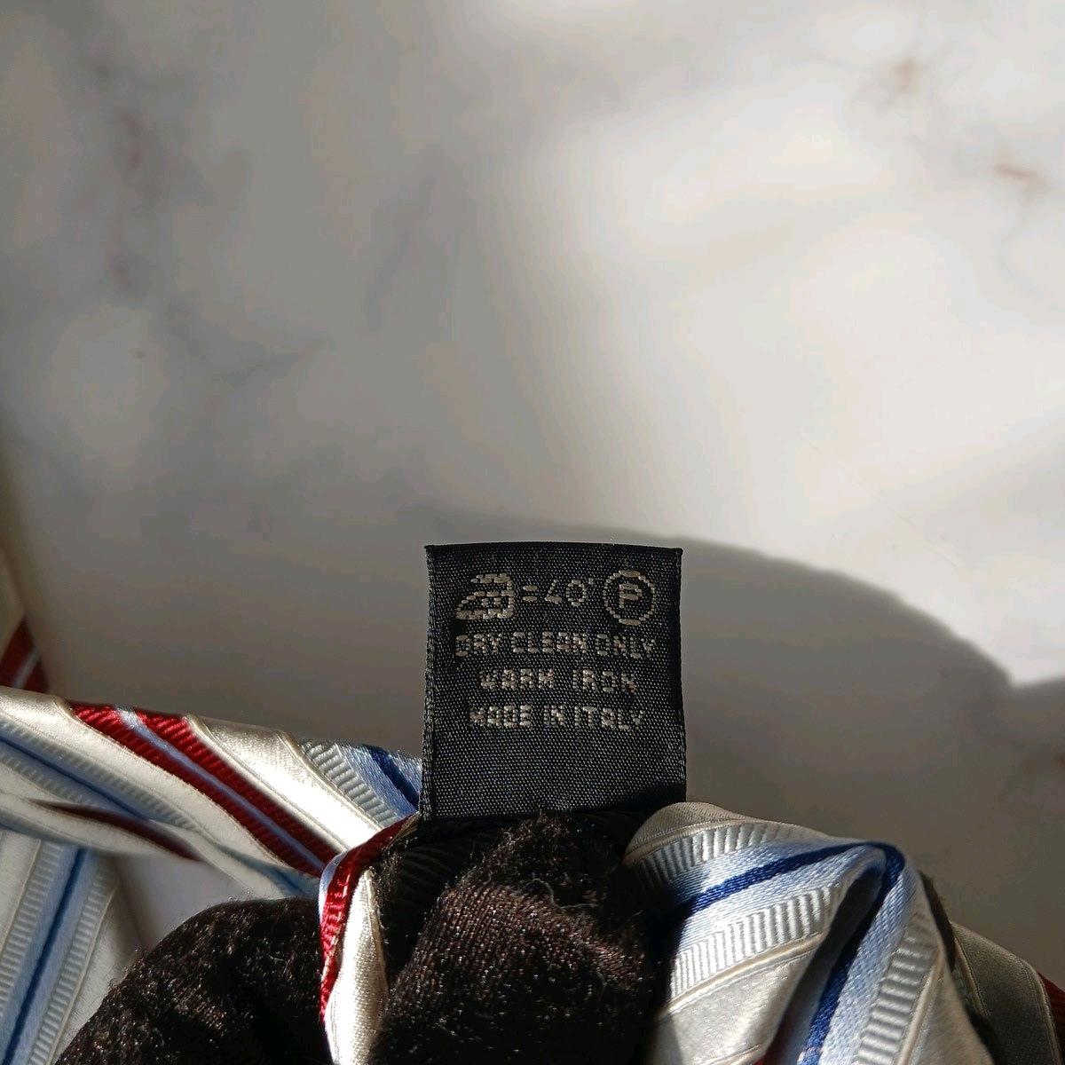 에르메네질도 제냐 실버 스트라이프 넥타이 9.7cm B등급 A19720 5