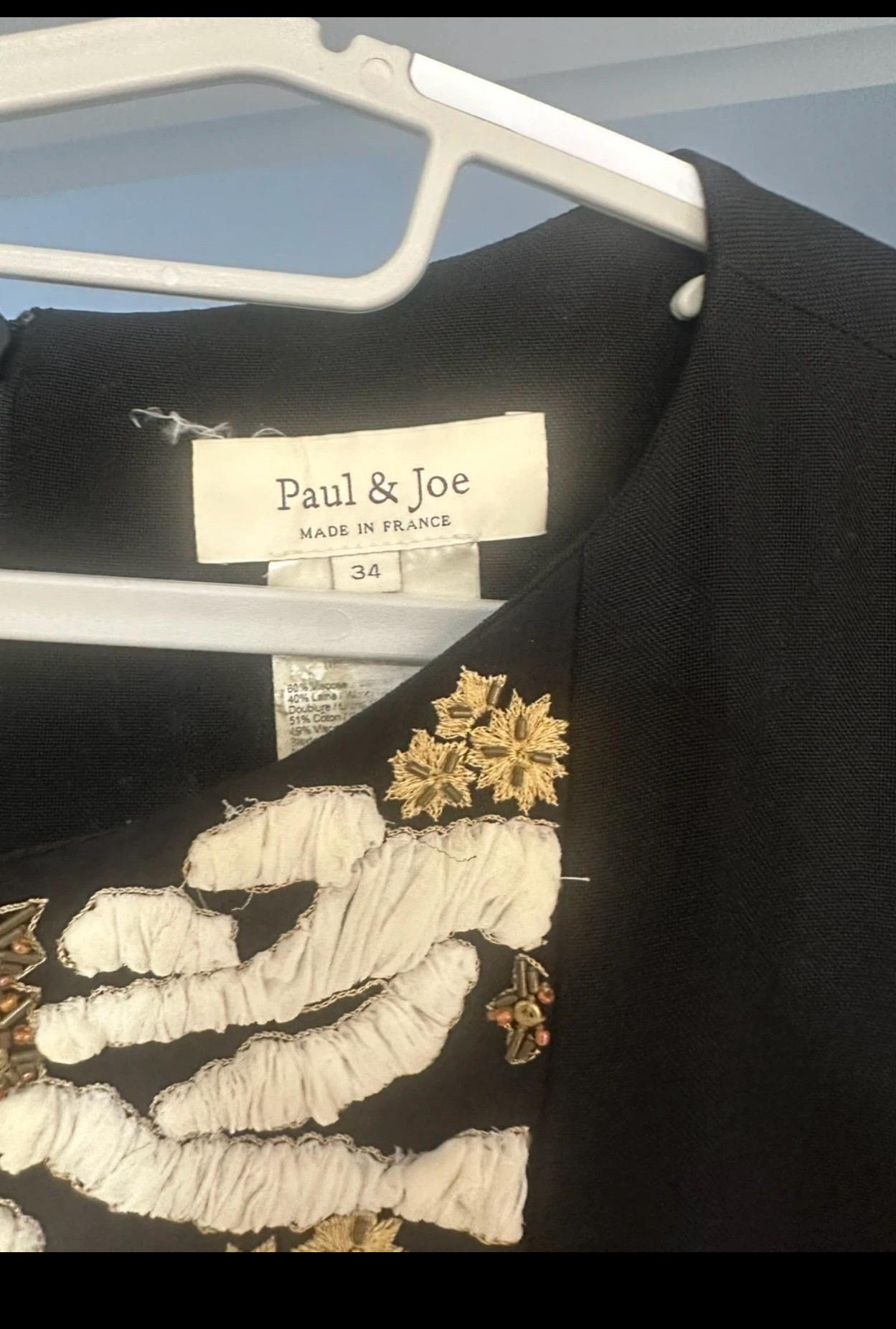 Paul & Joe 블랙 원피스 34 3