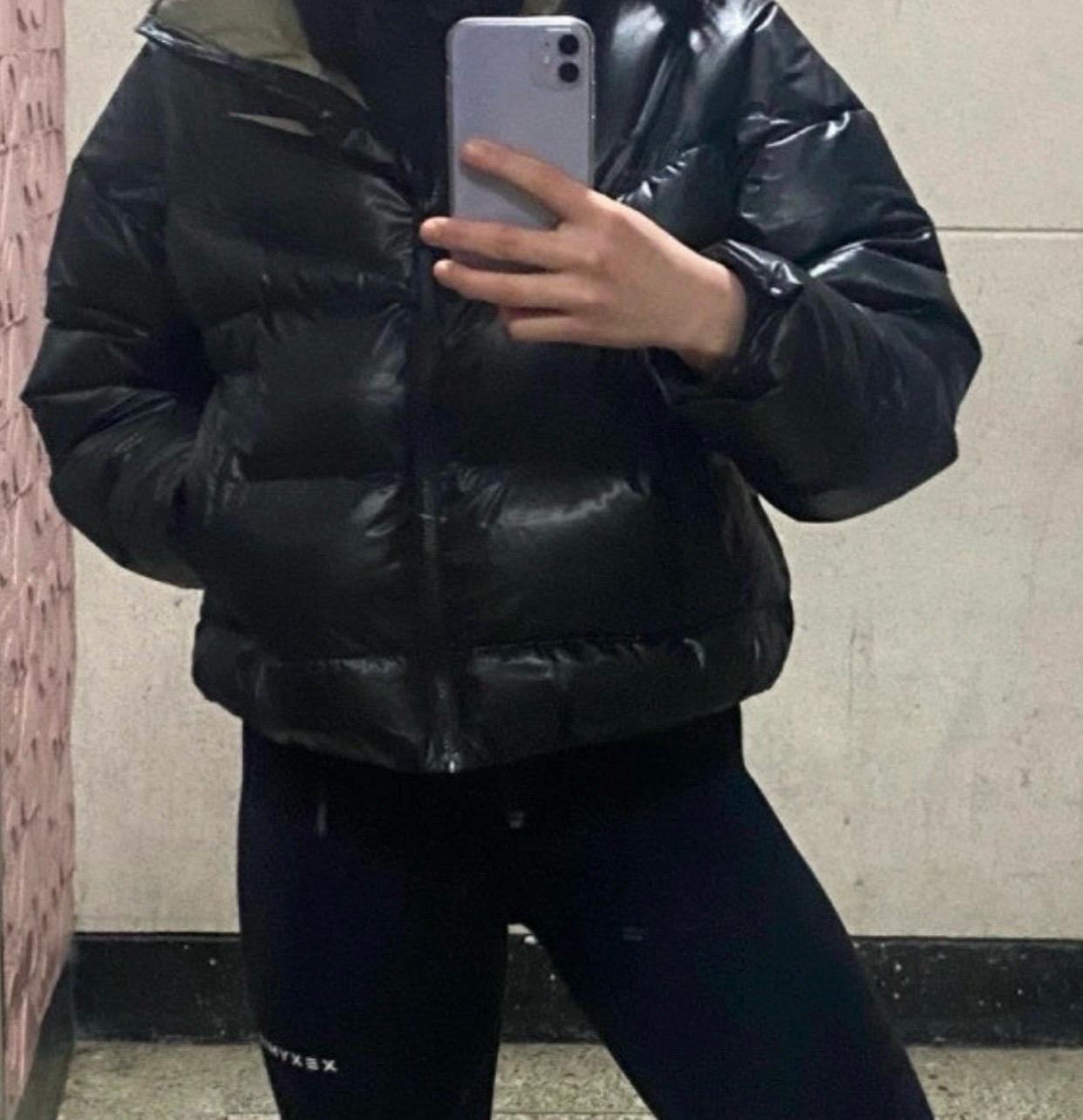 나이키 패딩 S 블랙 무광과유광중간쯤!!착샷있음(마지막가격) 3
