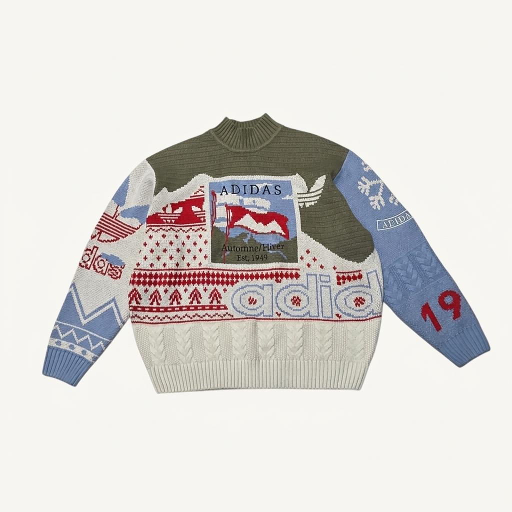 Adidas 아디다스 X-mas터틀넥 스웨터 공용 HK7440 1