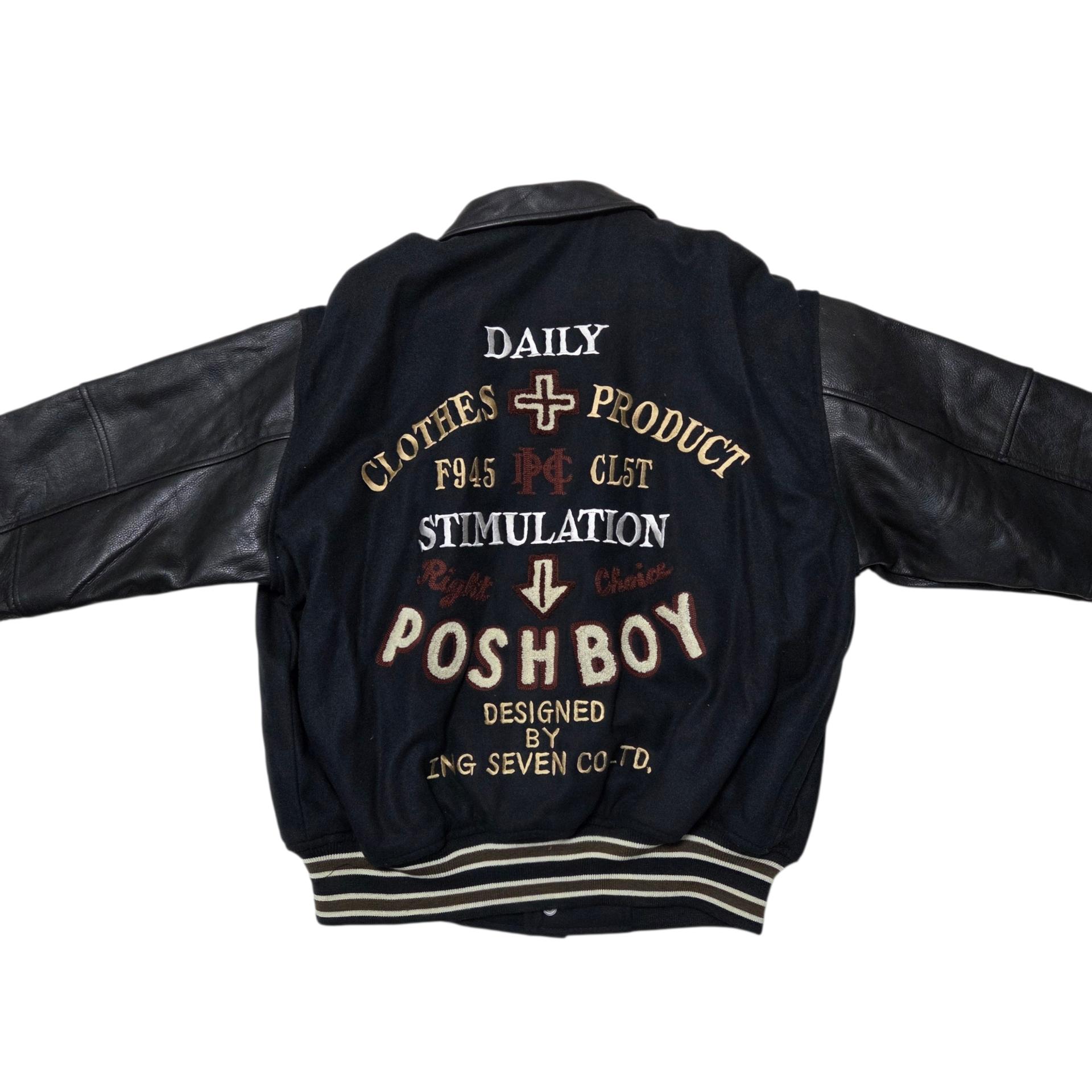 Posh Boy 포쉬보이 바시티 자켓 일본 빈티지 올드스쿨 5