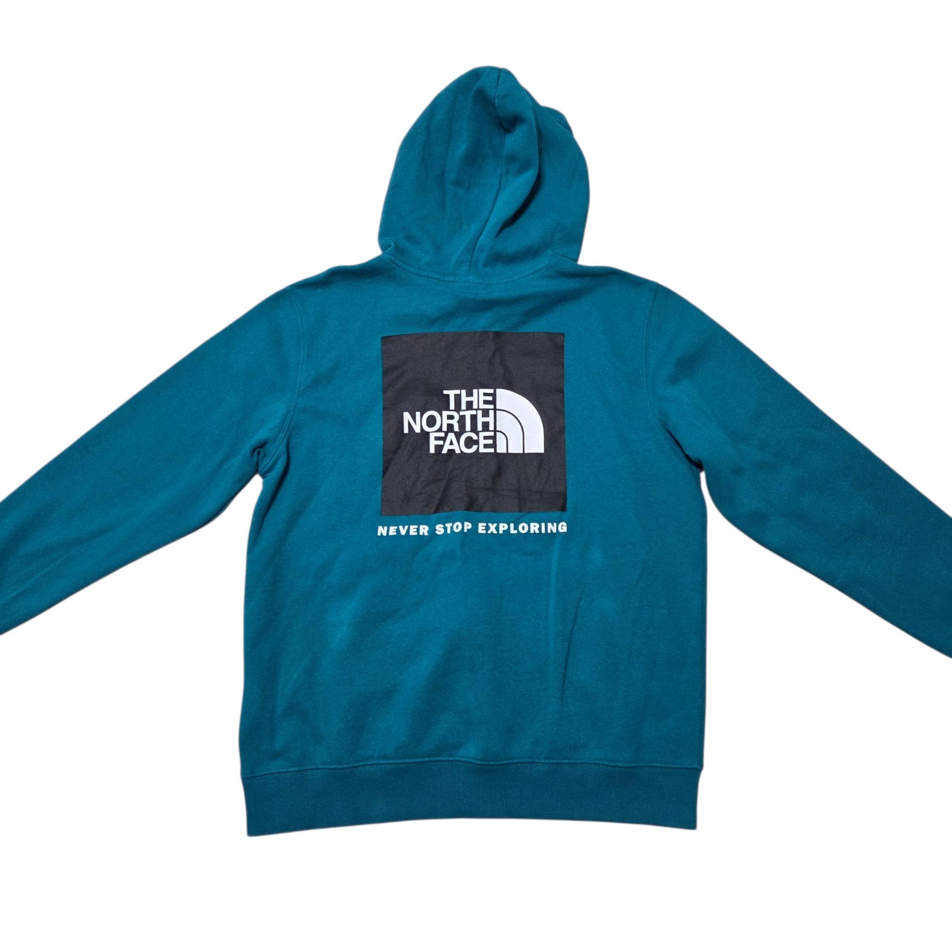 The North Face 노스페이스 청록 후드 티셔츠 4
