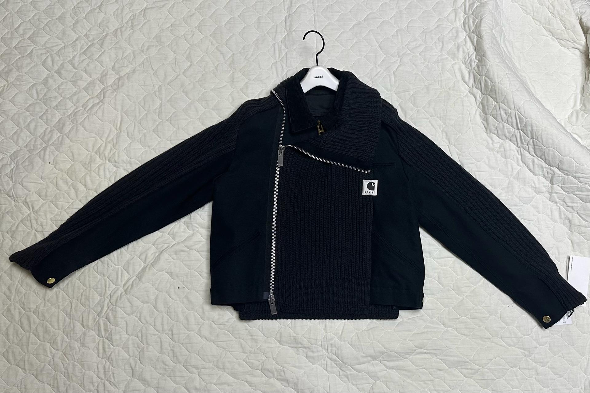 사카이 칼하트 WIP Duck x Wool Knit Blouso 2