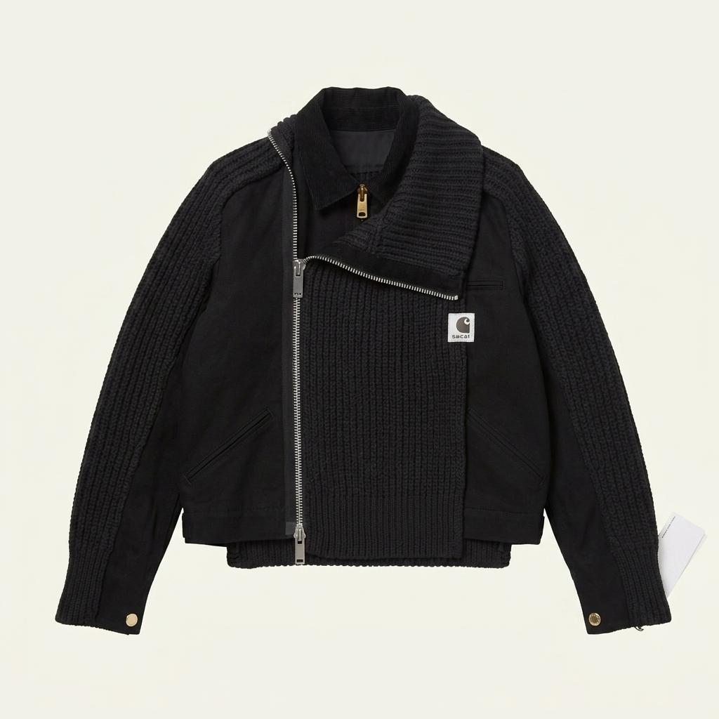 사카이 칼하트 WIP Duck x Wool Knit Blouso 1