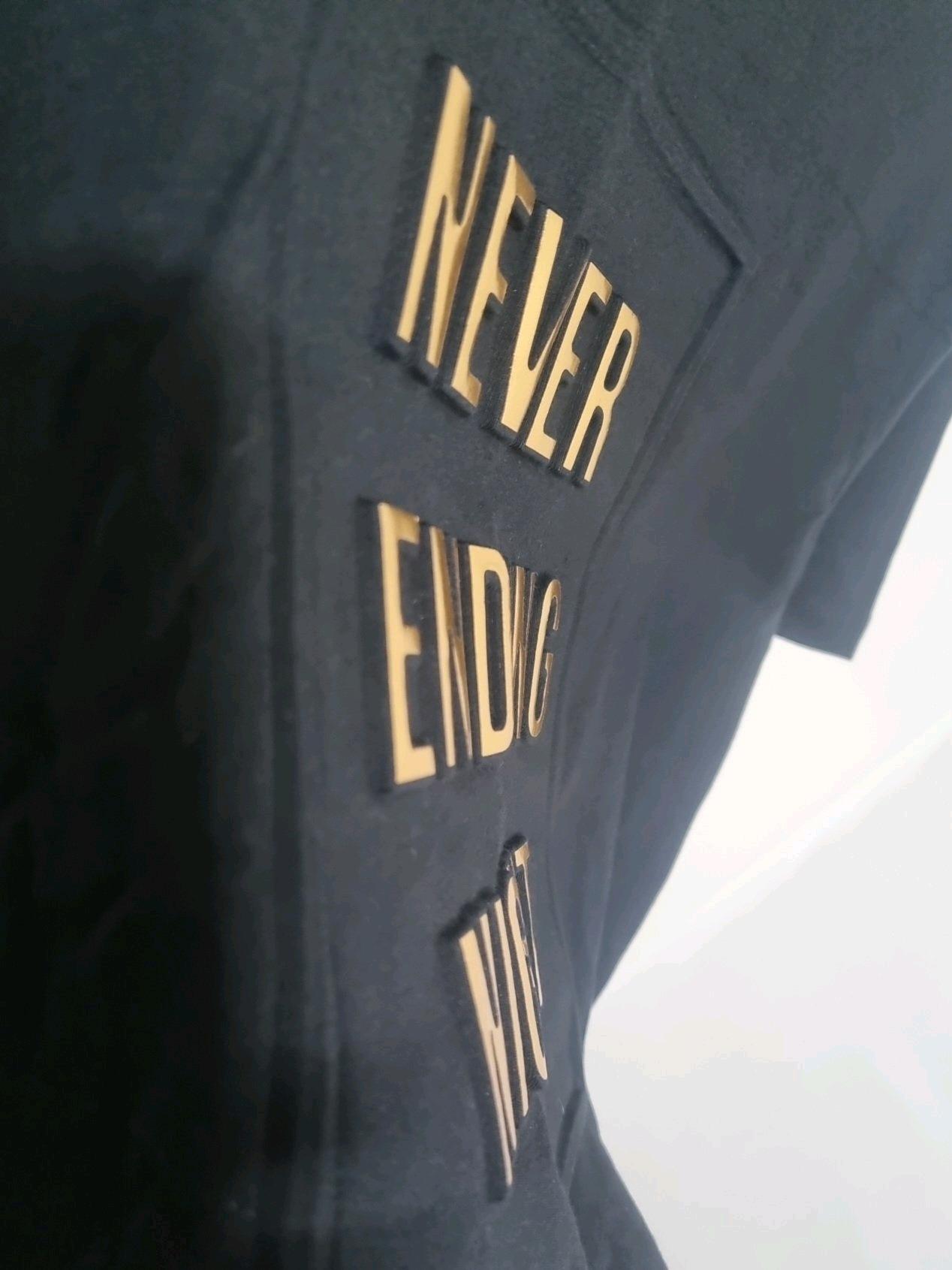 ZARA 블랙 반팔티 레터링 M 6