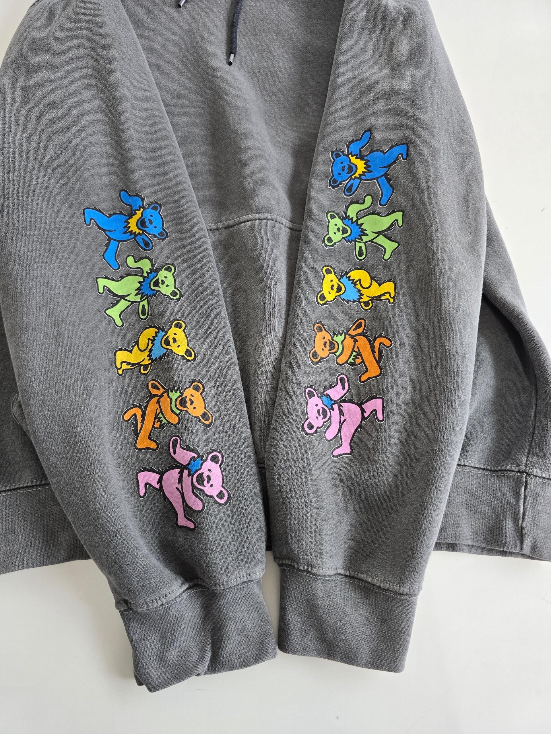 리플 Grateful Dead Dancing Bear 댄싱 베어 후드 L 5