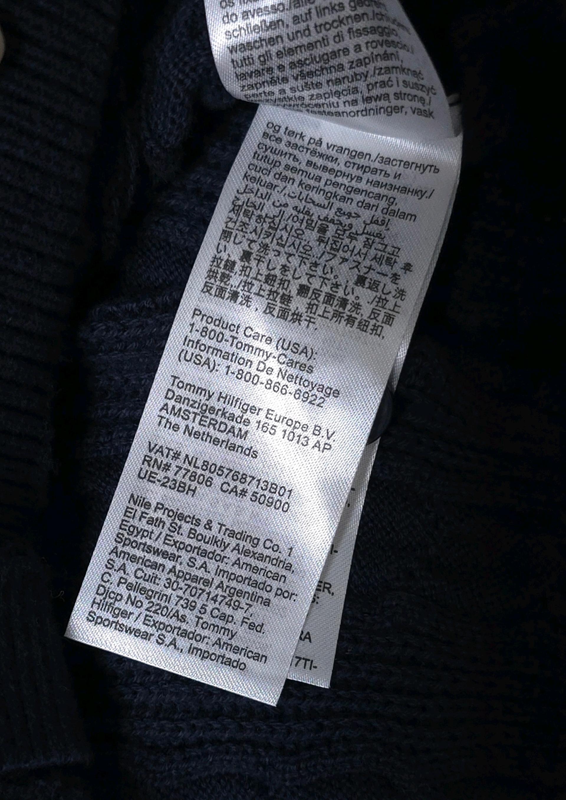 타미힐피거 꽈배기 가디건 (키즈 164) 네이비 색상 6