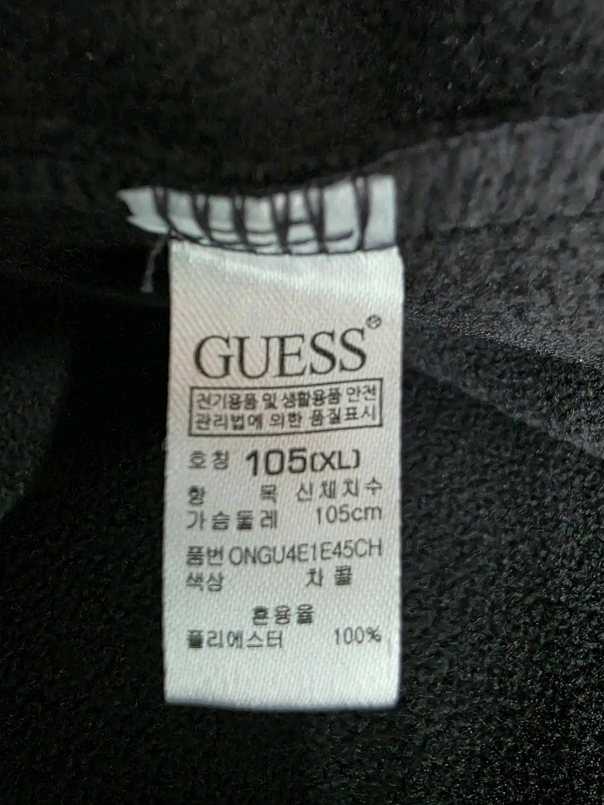 게스 로고와펜 부클 차콜 맨투맨 105 6