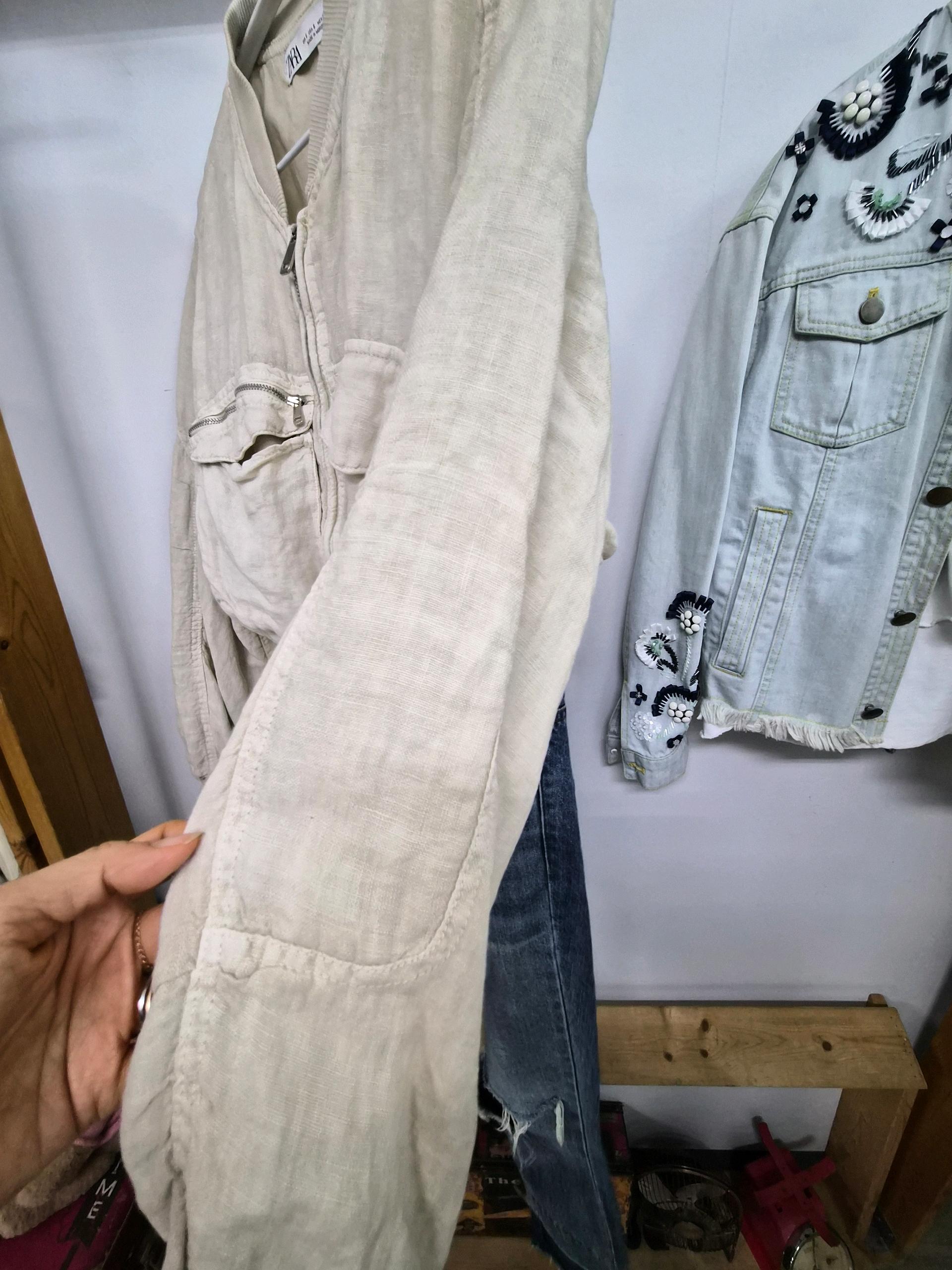 자라 린넨 블루종 점퍼 6
