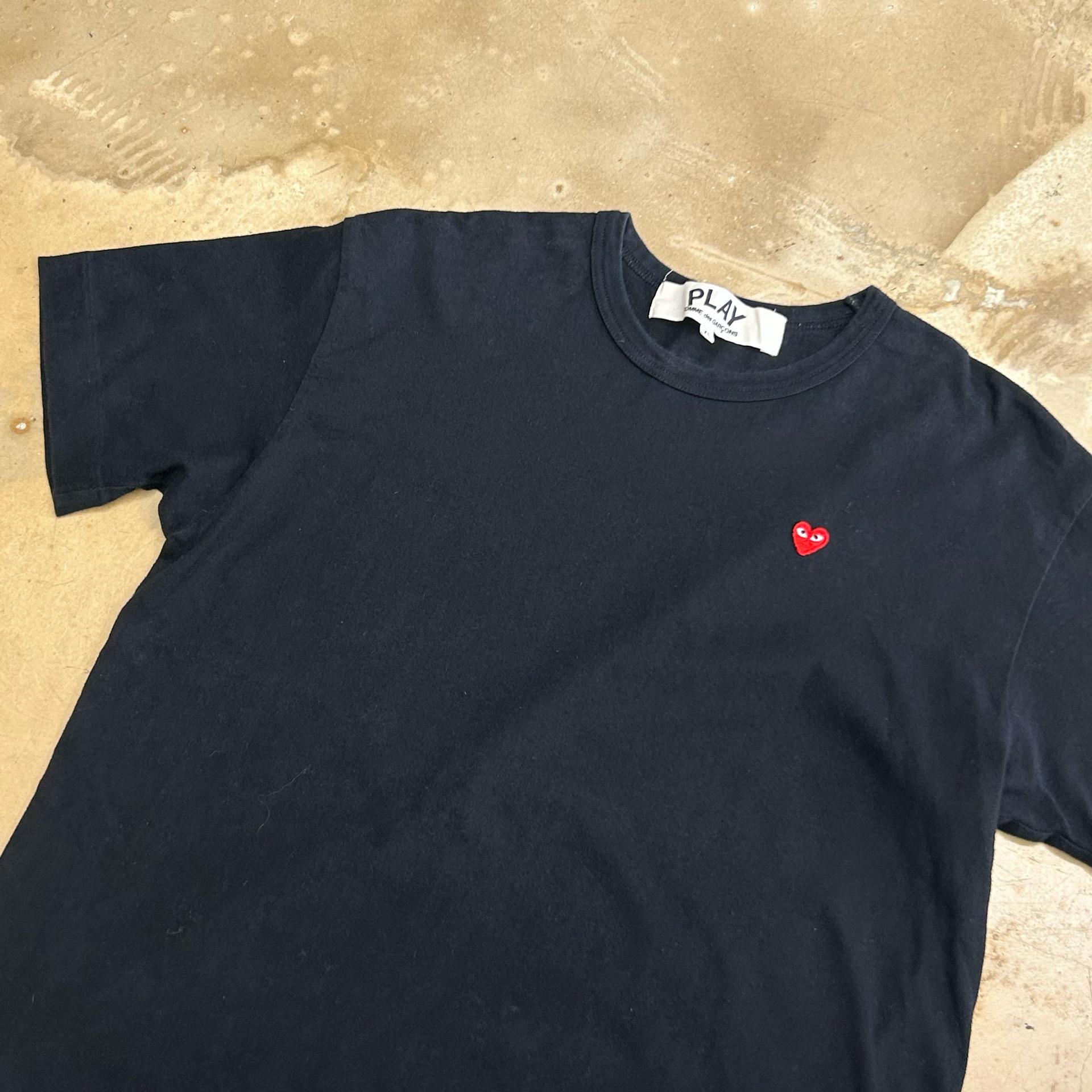 XL 꼼데가르송 블랙 반팔티 2