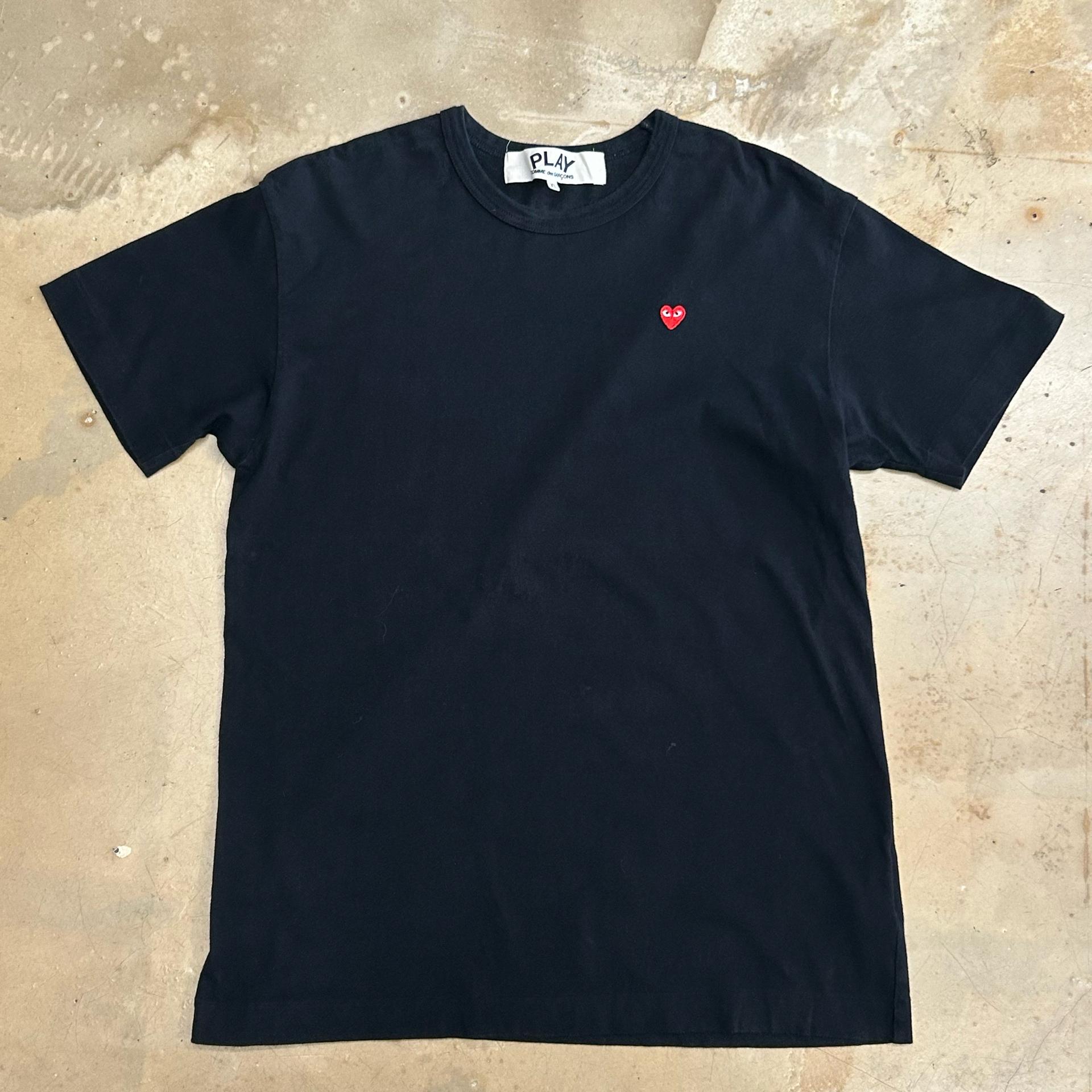 XL 꼼데가르송 블랙 반팔티 3