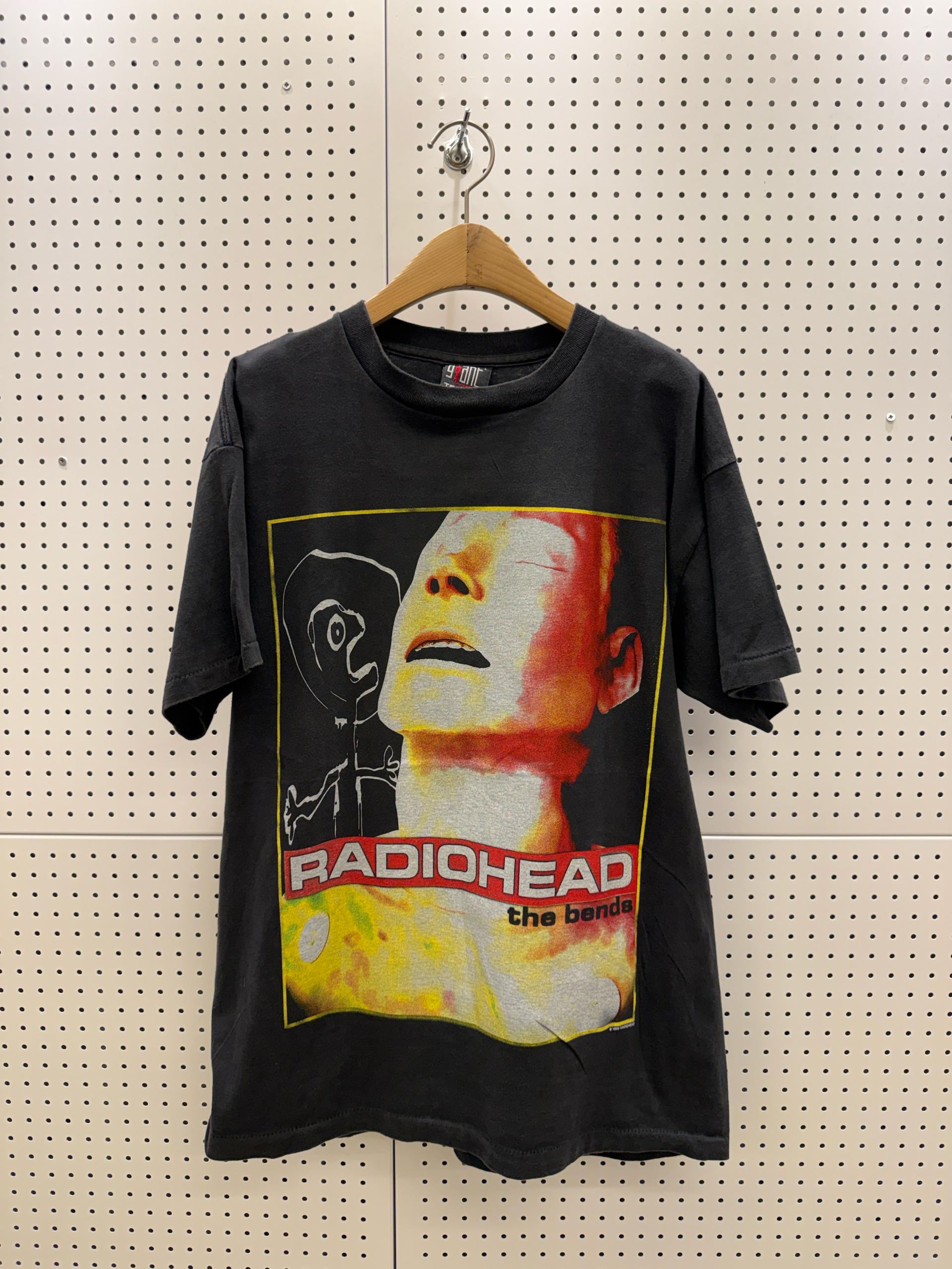 빈티지 Radiohead 앨범 아트 프린팅 반팔 티셔츠 U1379 3