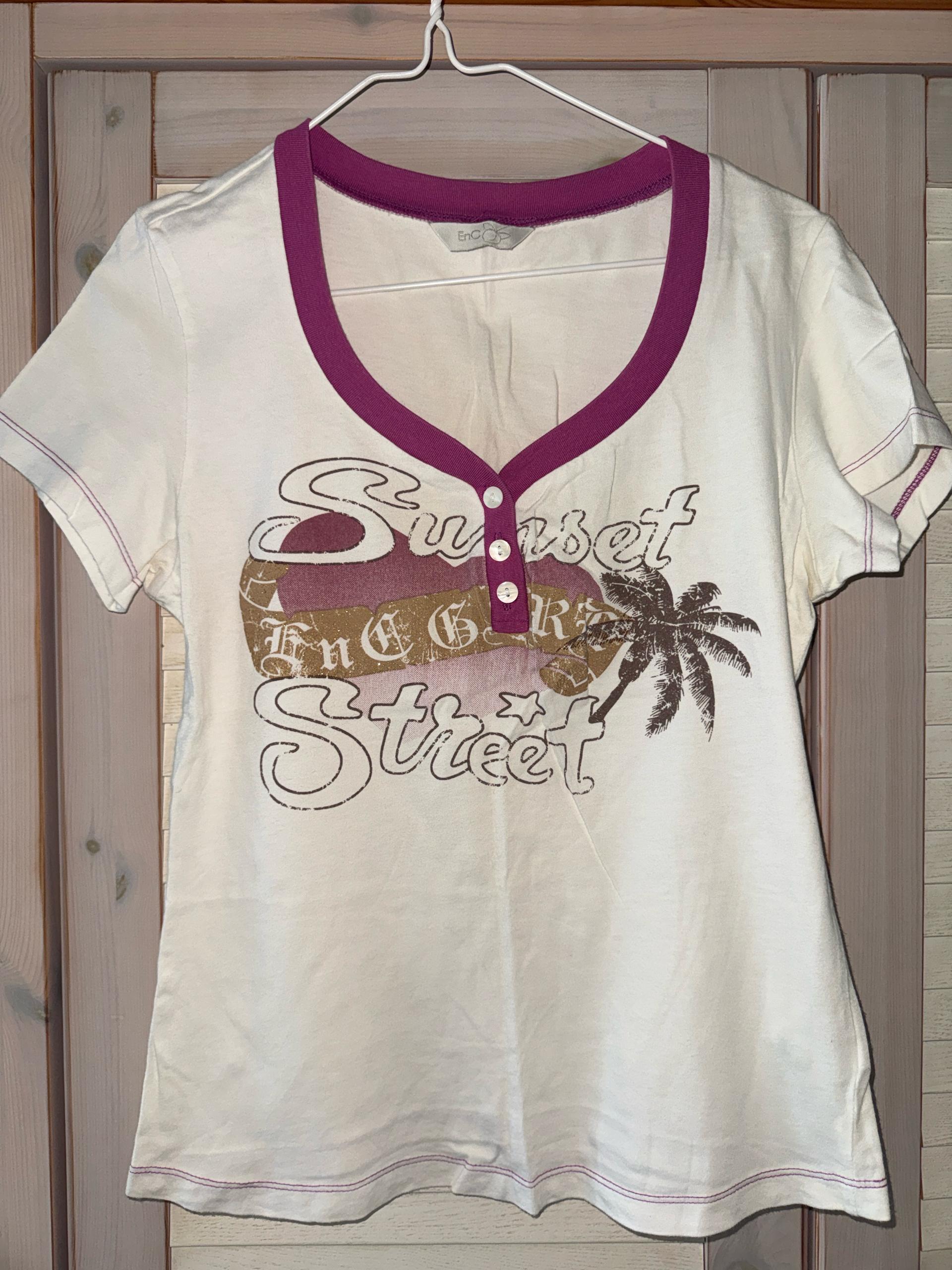 VTG Sunset Button Top 2