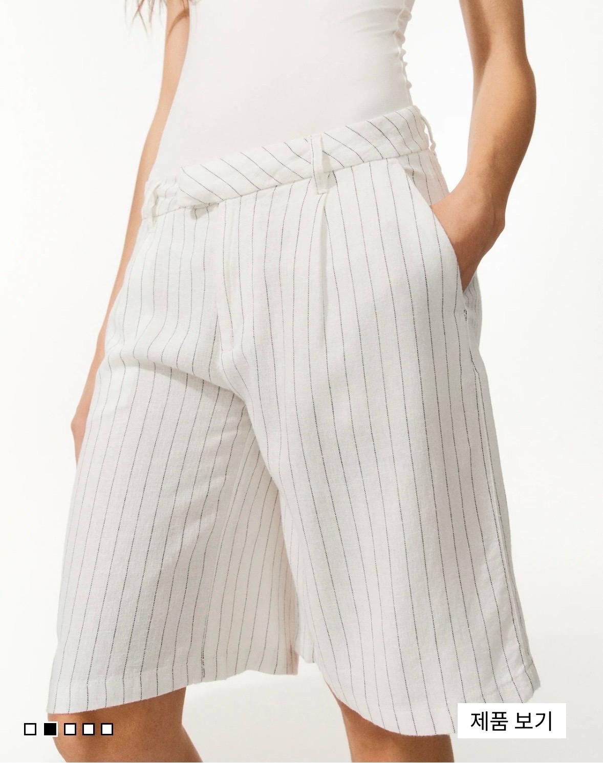h&m 린넨 버뮤다팬츠 2