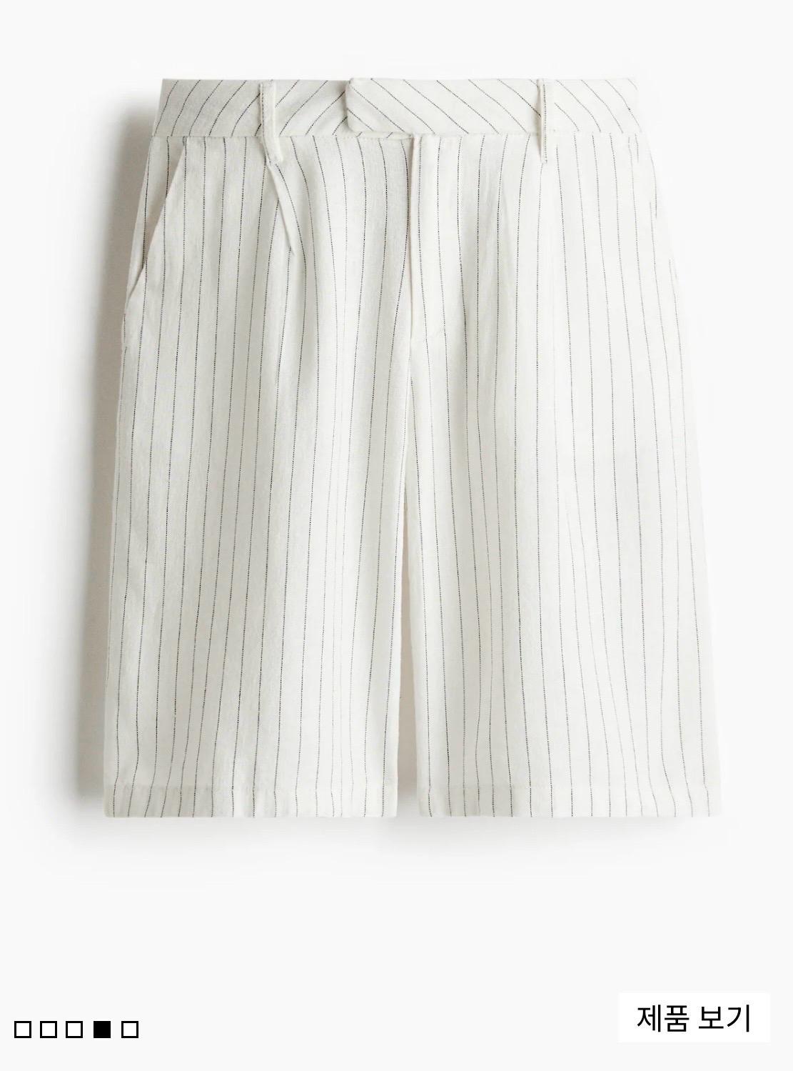 h&m 린넨 버뮤다팬츠 4