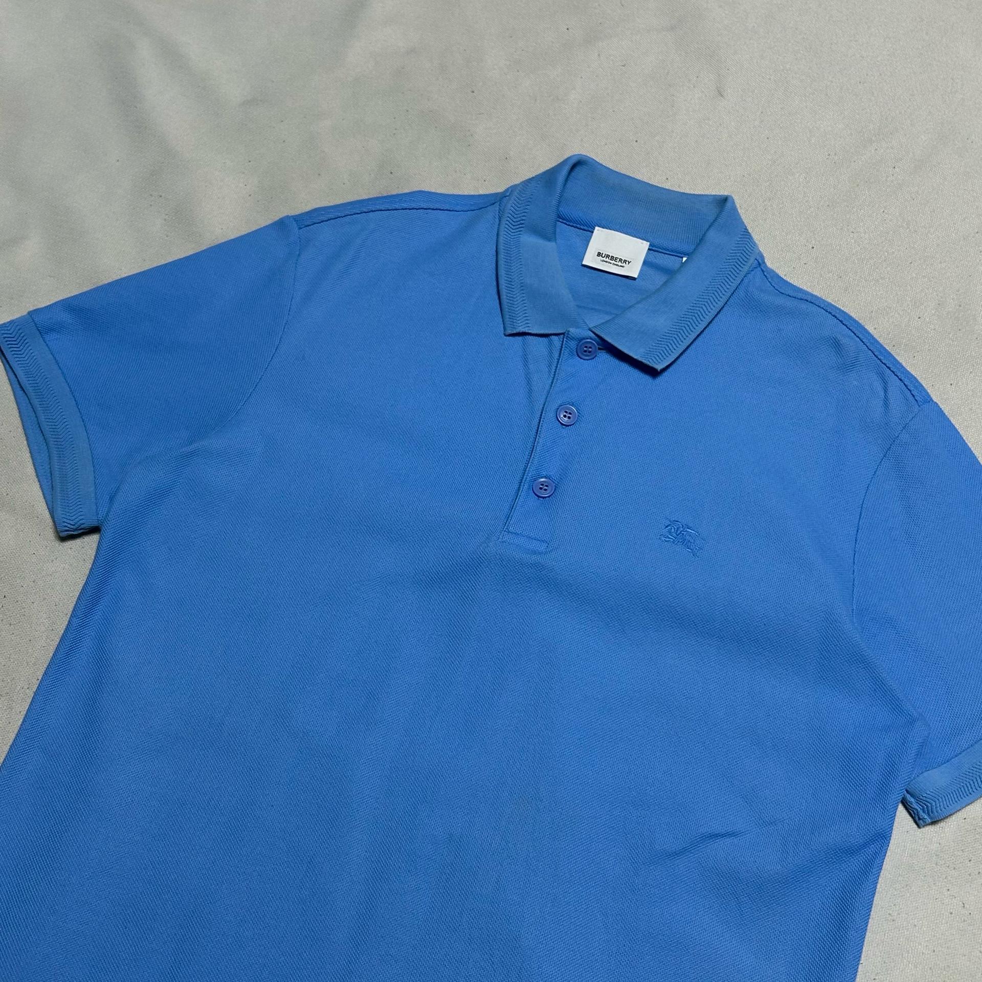 M 버버리 블루 카라 티셔츠 2