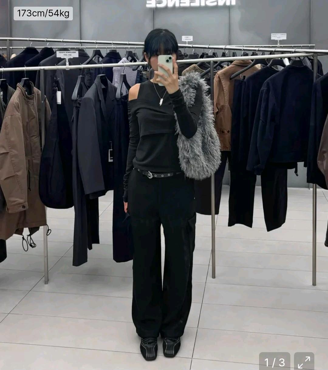 인사일런스 우먼 레이어드 셔링 롱슬리브 티 3