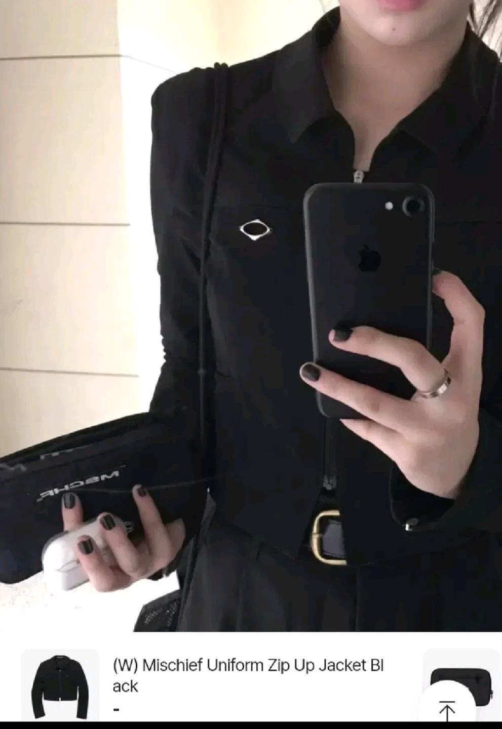 미스치프 유니폼 자켓 셋업 블랙 3