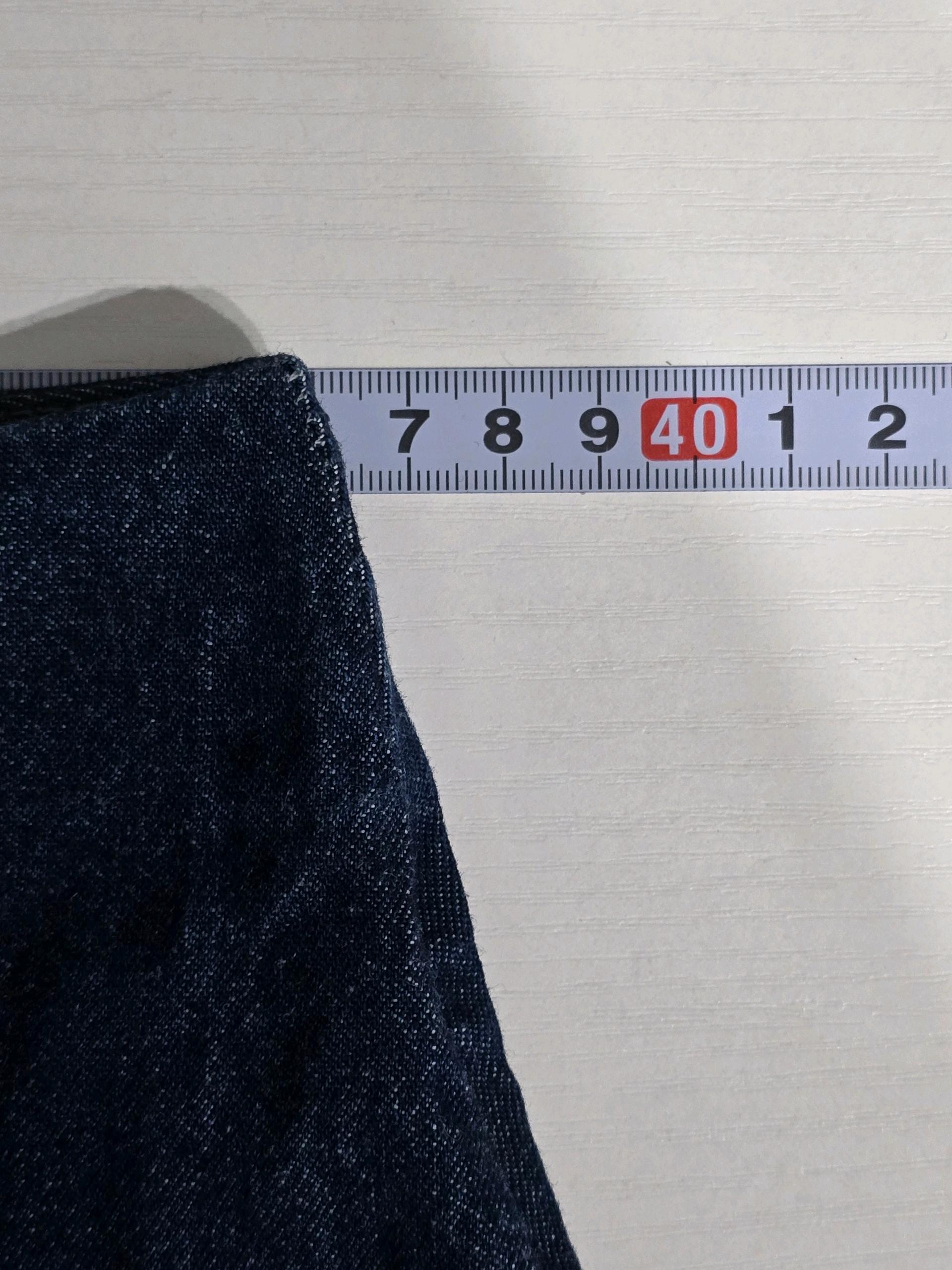 난닝구 주름 데님 롱스커트 26-28 4