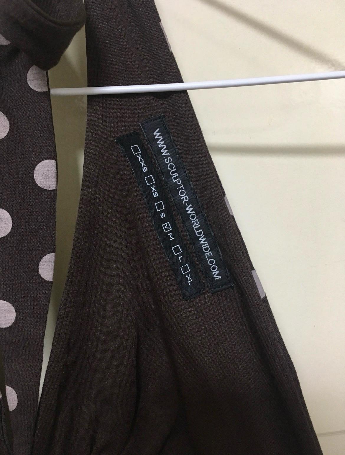 스컬프터 Dot Halter Top Brown 4