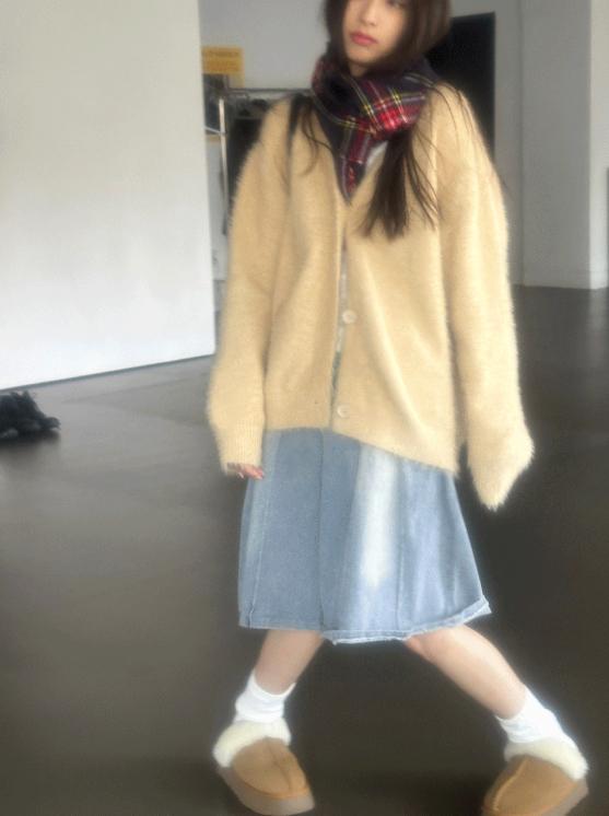 사토미라디오 hairy cardigan 4