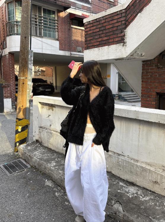 사토미라디오 hairy cardigan 5