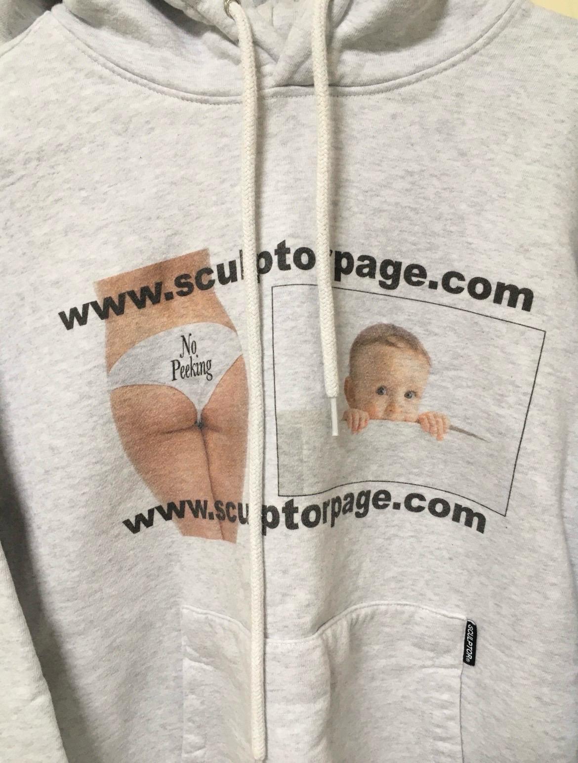스컬프터 Effin No Peeking Hoodie White Melange  8