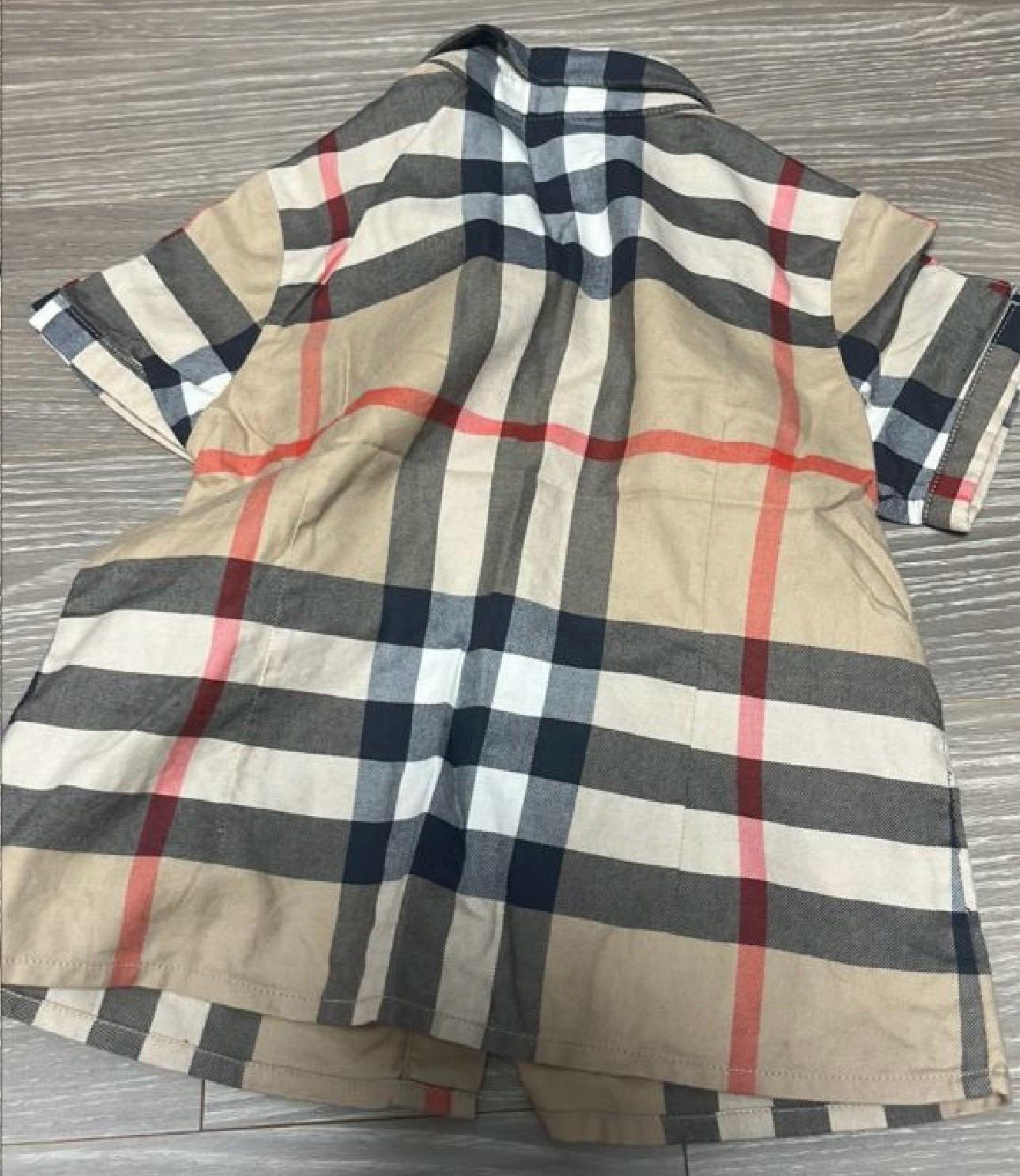 버버리정품반팔남방 남아3y 4