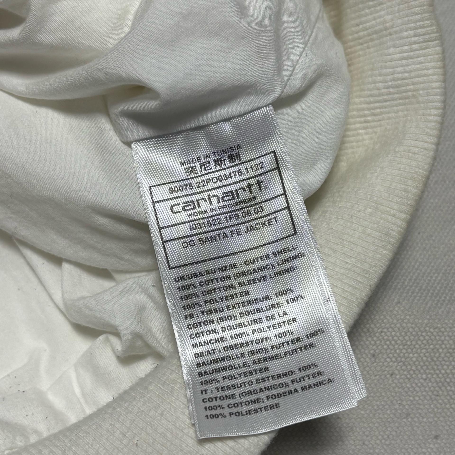 XL 칼하트 WIP 화이트 산타 페 자켓 6