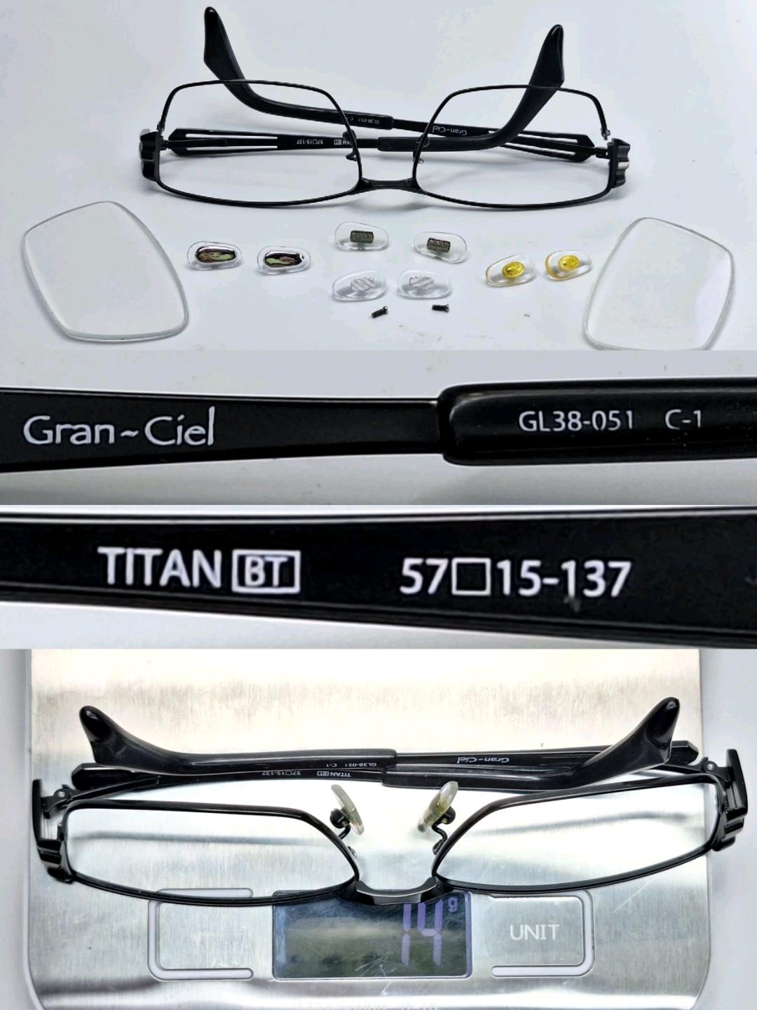 하세가와 Gran-Ciel GL38-051 매트블랙 웰링턴 안경테/일본 사바에 하우스브랜드 6