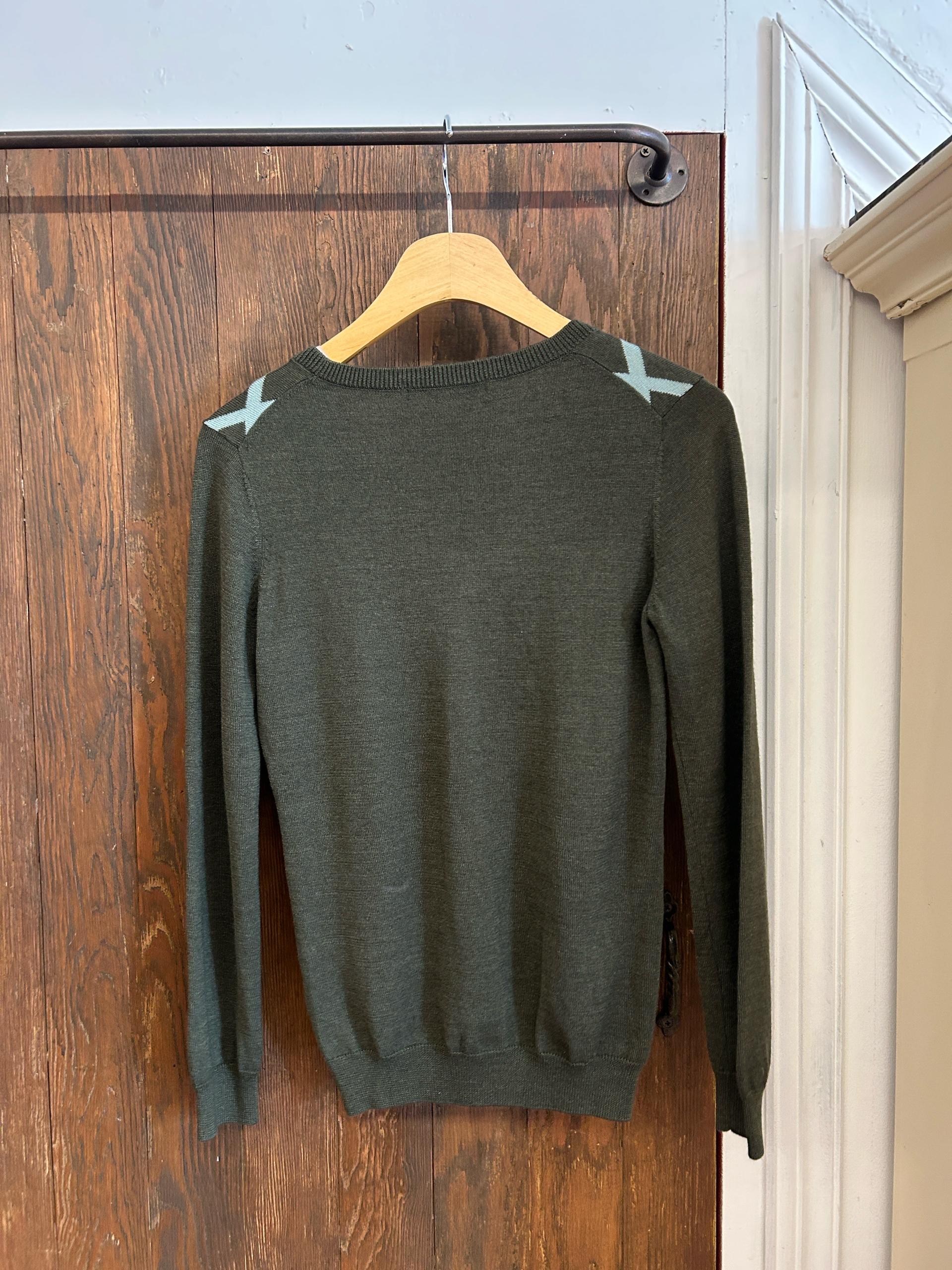 라코스테 정품 카키 아가일 니트 5