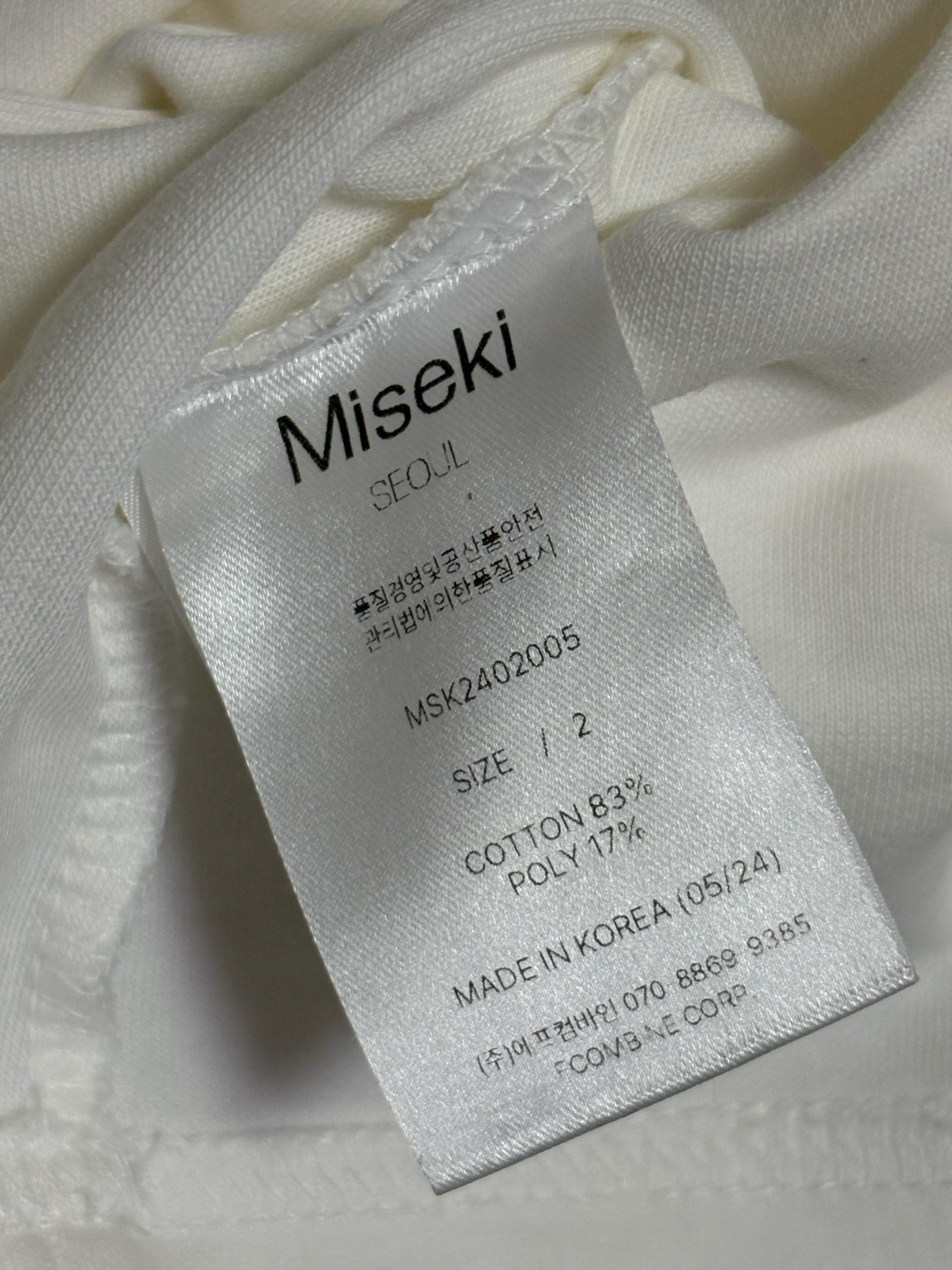 미세키서울 Raglan logo short sleeves LIGHT GREY 5