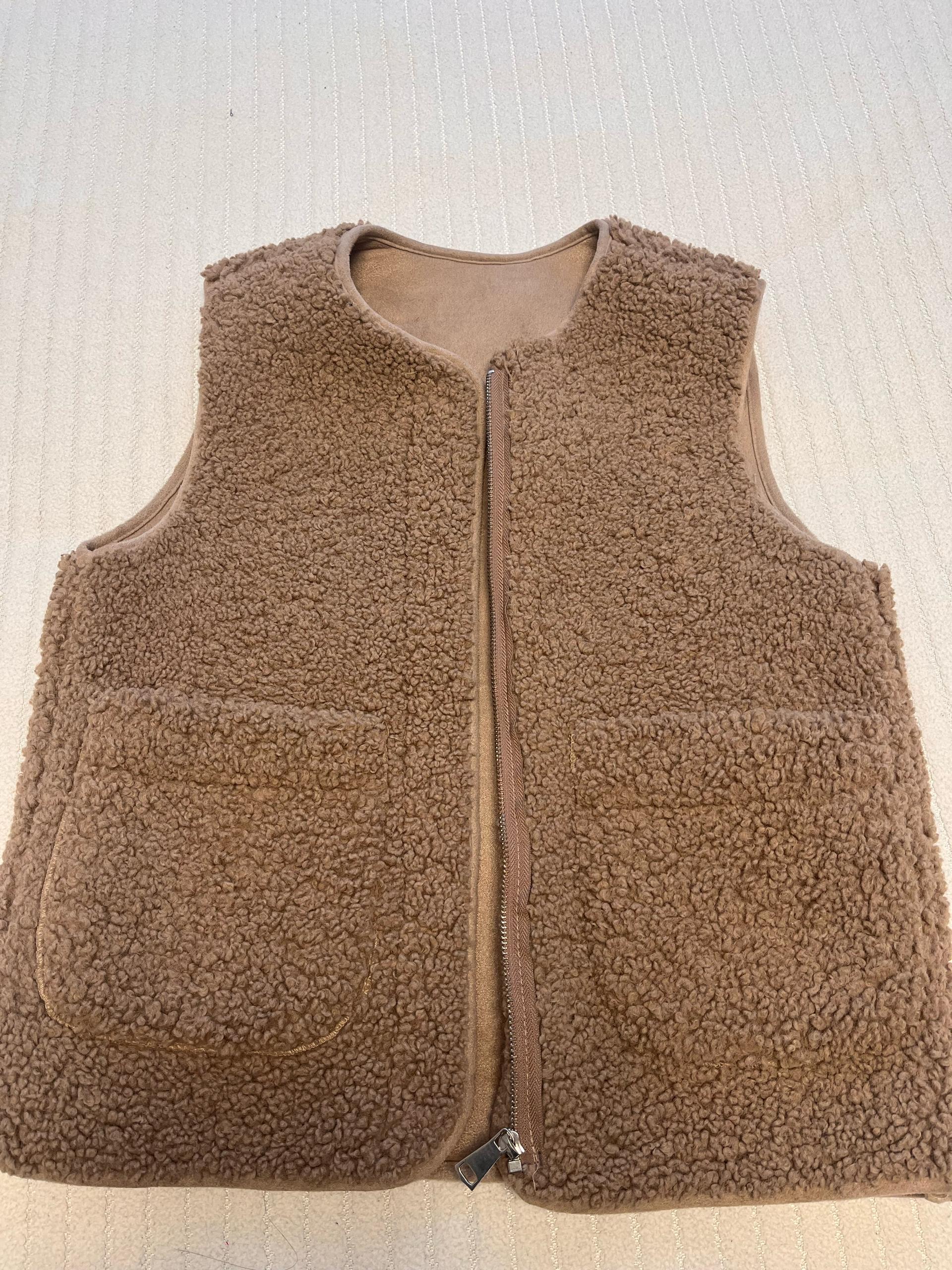 뽀글이 조끼  2