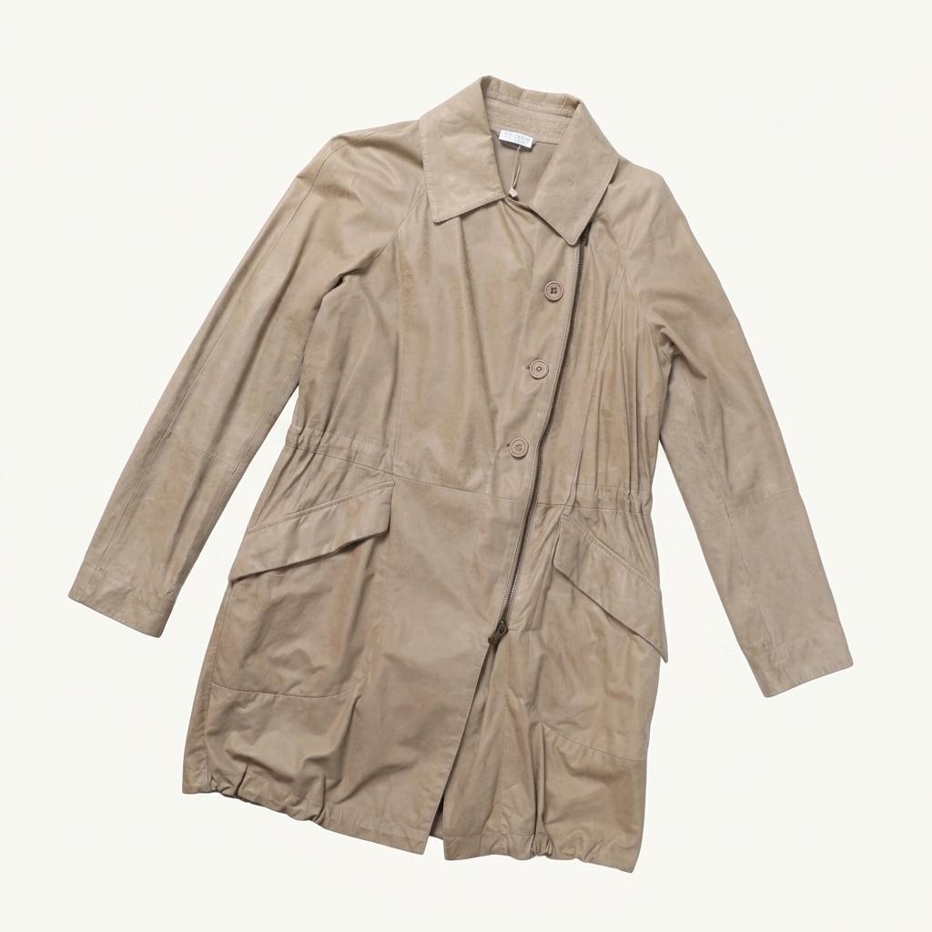 브루넬로 쿠치넬리 Brunello Cucinelli Leather Half Coat   가 1