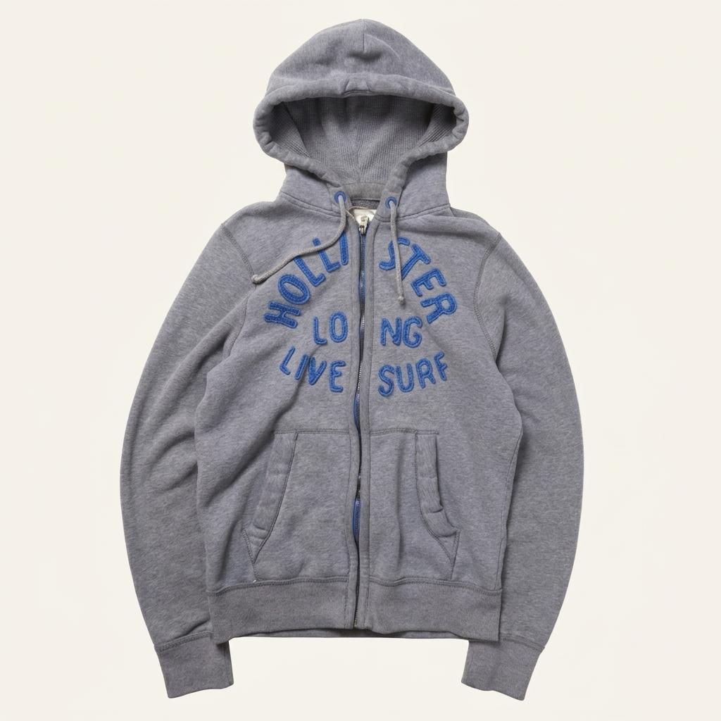 홀리스터 Hollister Logo Hood Zip Up 1