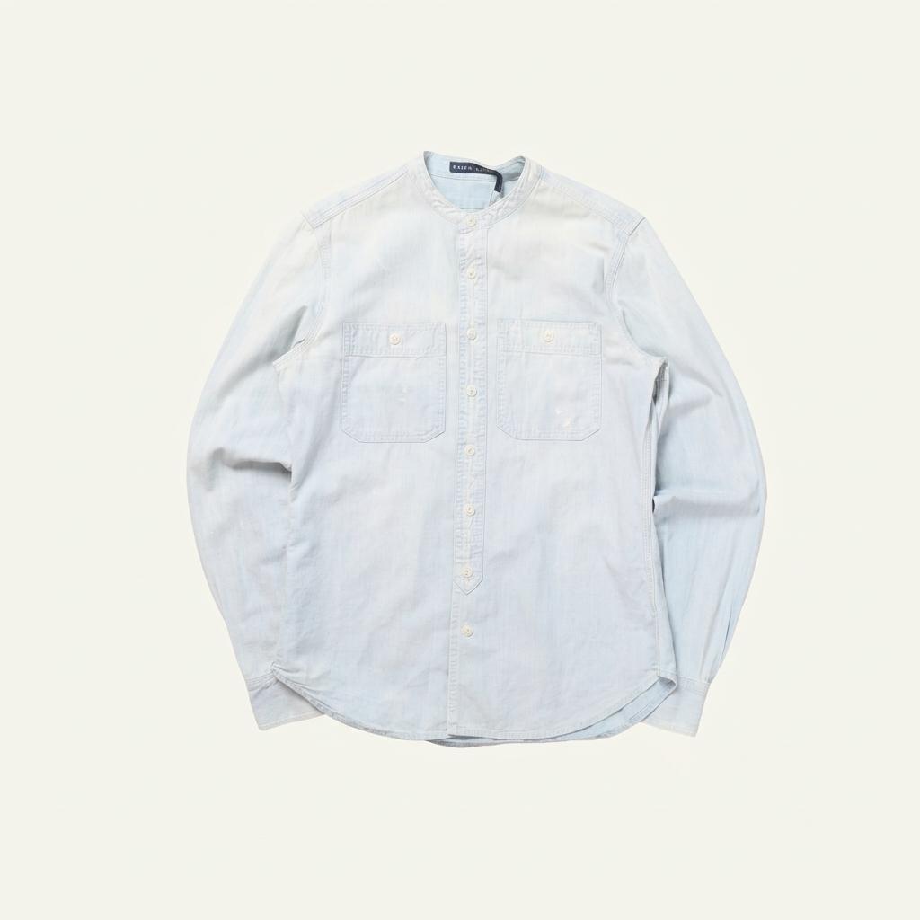 랄프로렌 Ralph Lauren Denim Non Collar Shirt 1