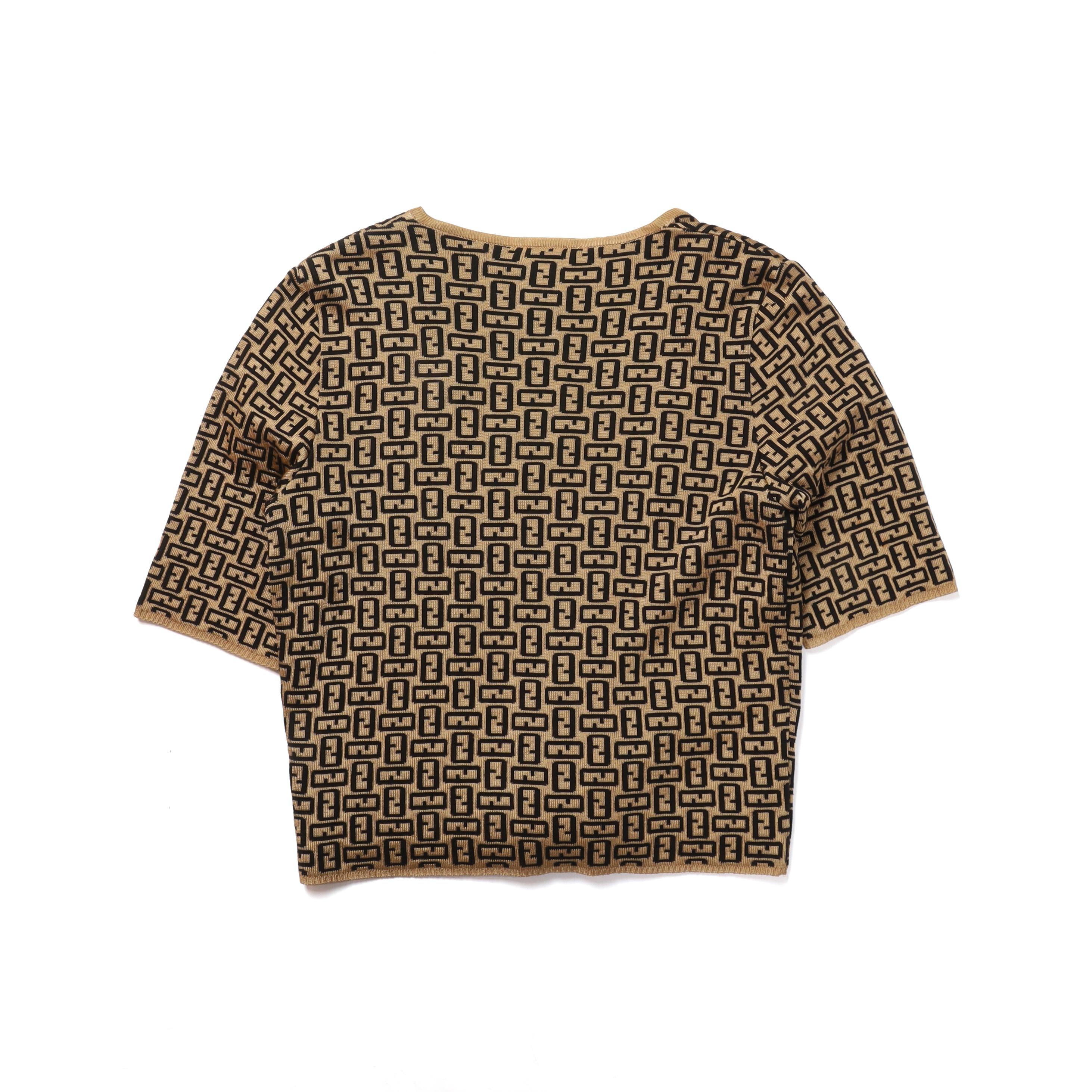 펜디 Fendi Rayon Blended Half Sleeve Cardigan Set Up 5