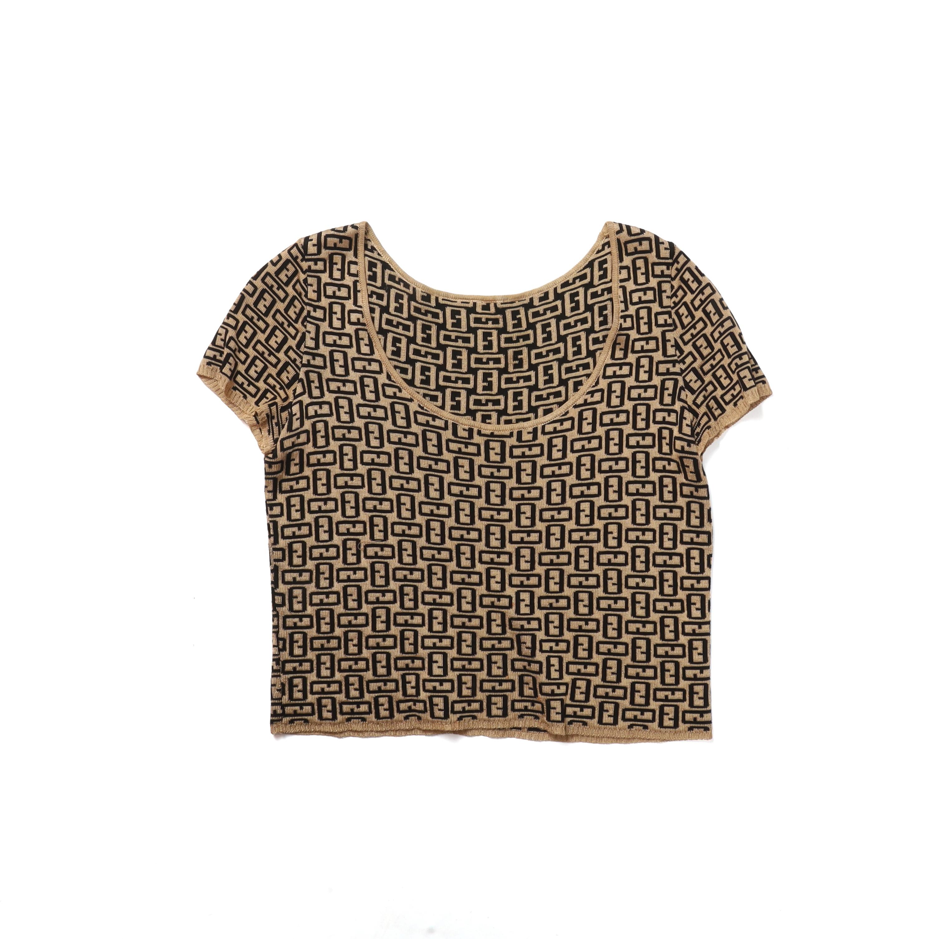 펜디 Fendi Rayon Blended Half Sleeve Cardigan Set Up 8