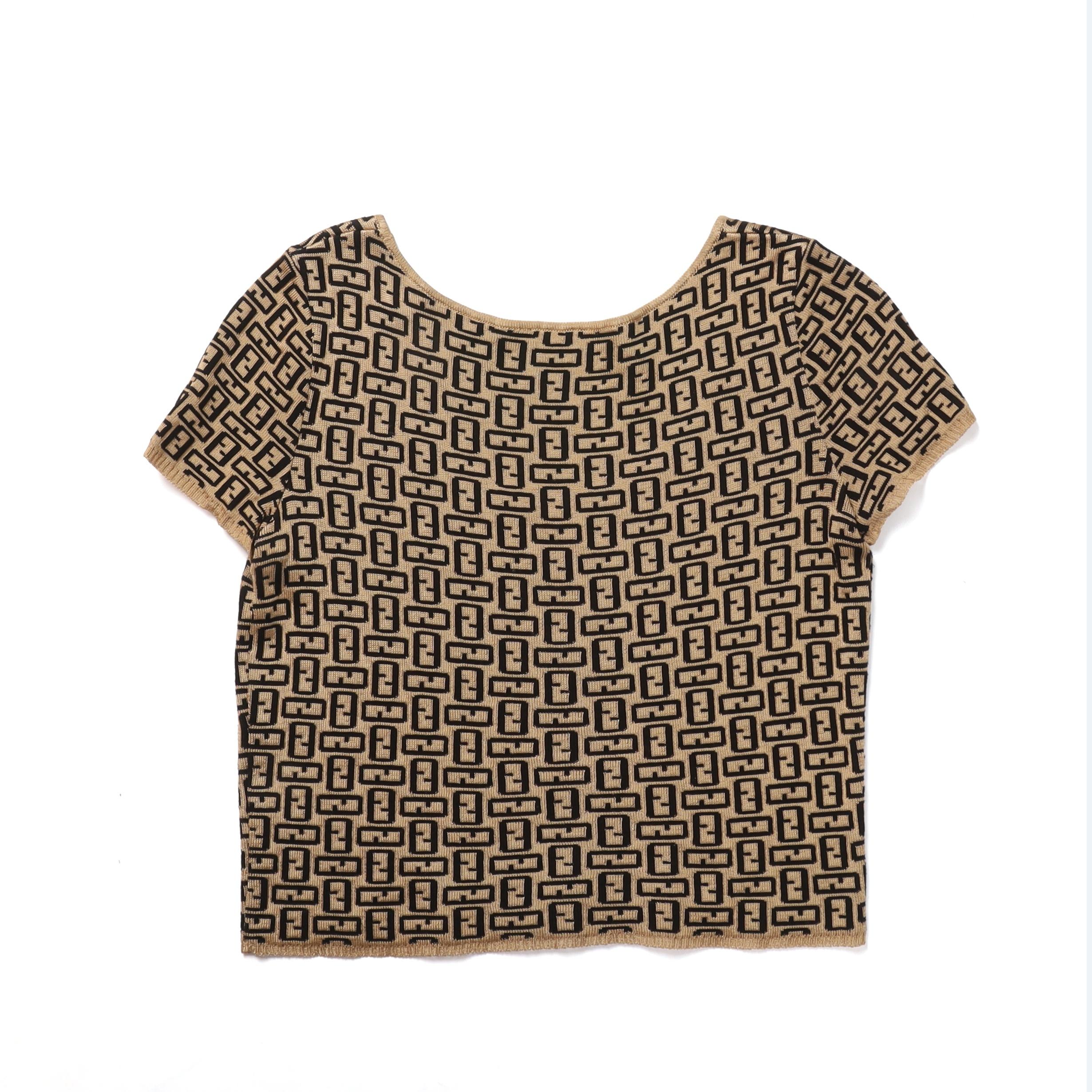 펜디 Fendi Rayon Blended Half Sleeve Cardigan Set Up 9