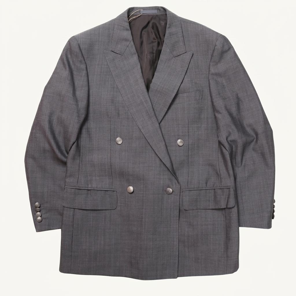 버버리 Burberry Gold Button Double Breasted Wool 1