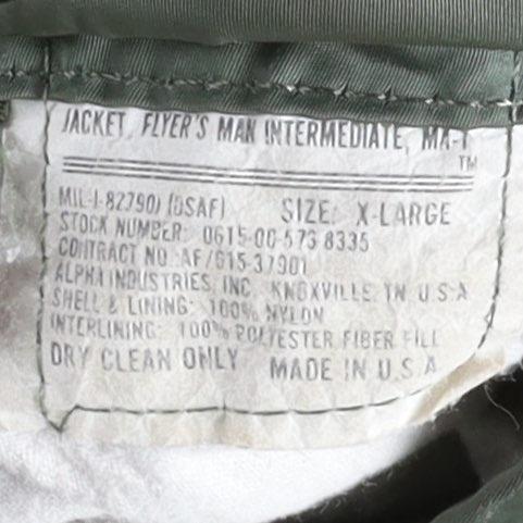 알파인더스트리 Alpha indurstries Ma-1 Jacket 8