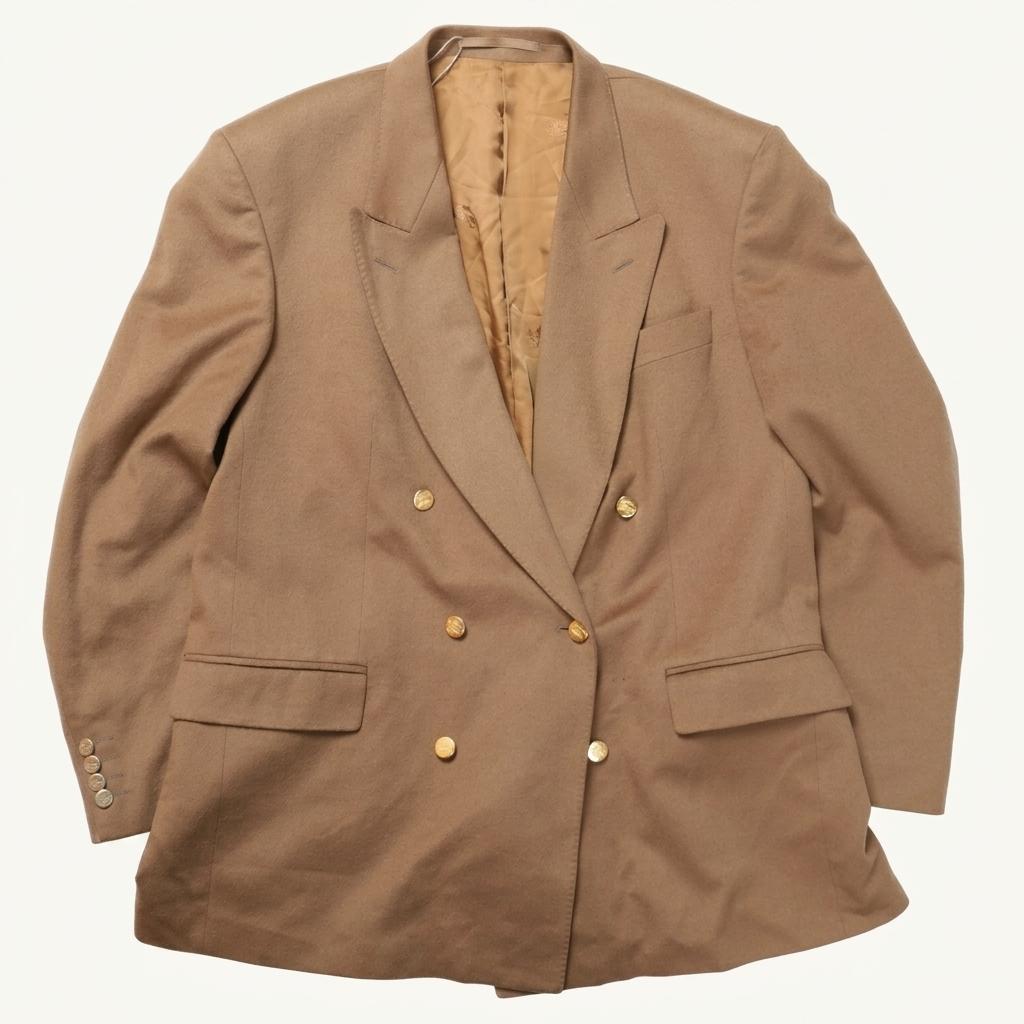버버리 Burberrys Double Breasted Gold Button Wool 1