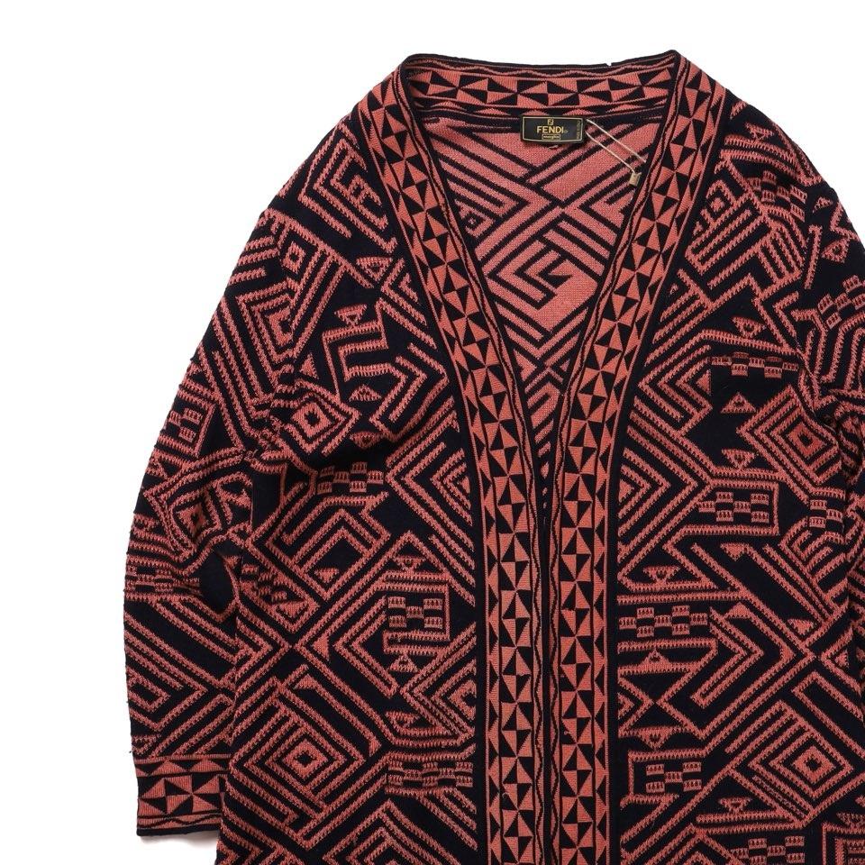 펜디 Fendi Aztec Wool Cardigan 3