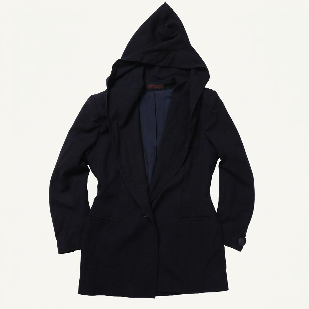 준코 코시노 Junko Koshino Wool Hood Blazer 1