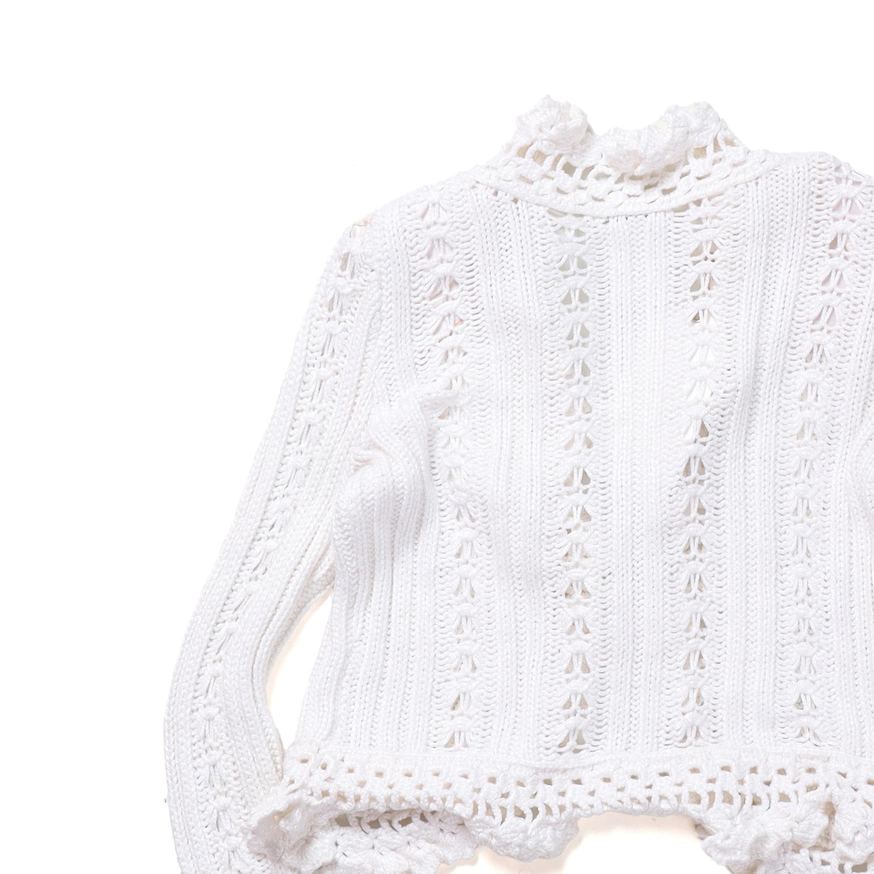 샤넬 Chanel Crochet Knit Cardigan 6