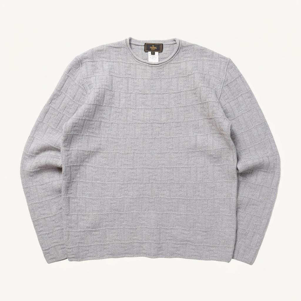 펜디 Fendi Wool Zucca Logo Knit 1