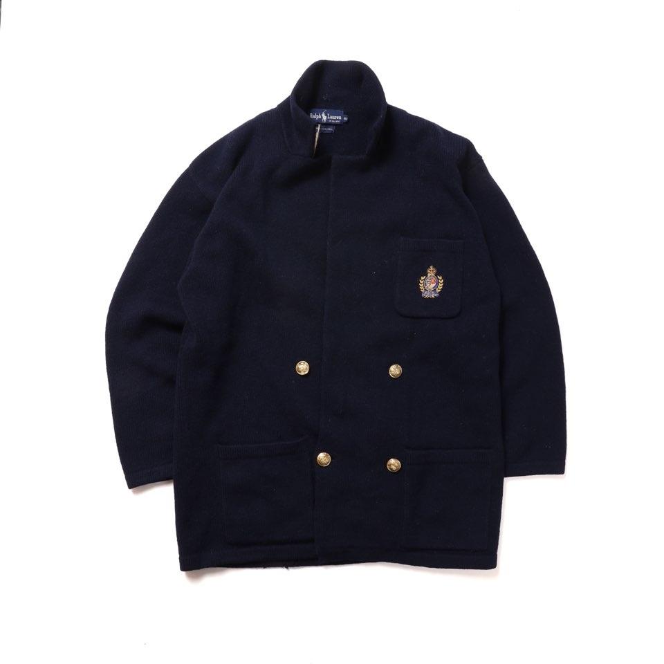 랄프로렌 Ralph Lauren Gold Button Wool Cardigan 2
