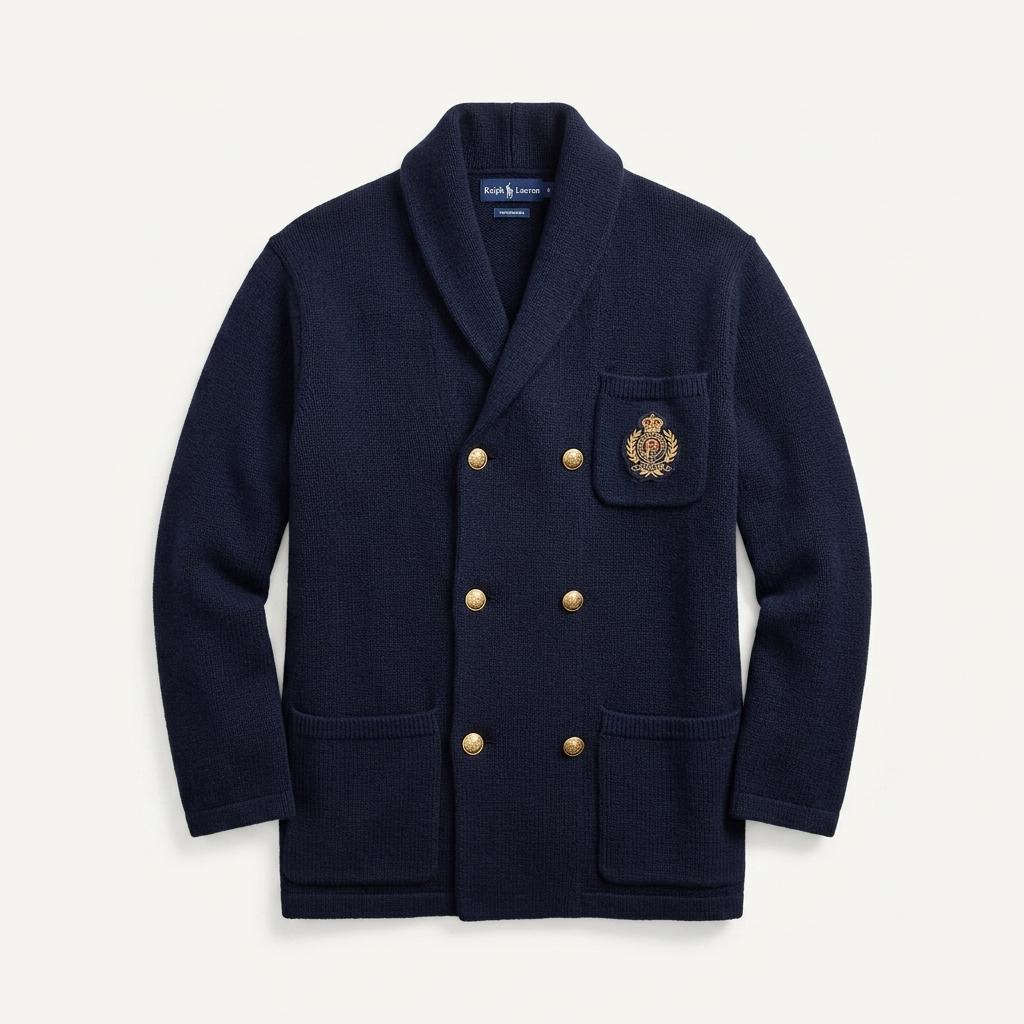 랄프로렌 Ralph Lauren Gold Button Wool Cardigan 1